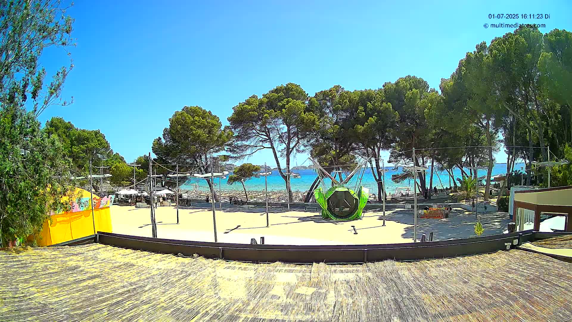 Paguera, Torà Beach Southwest from Red Rubber Duck Live Cam- Mallorca, Balearic Islands, Spain