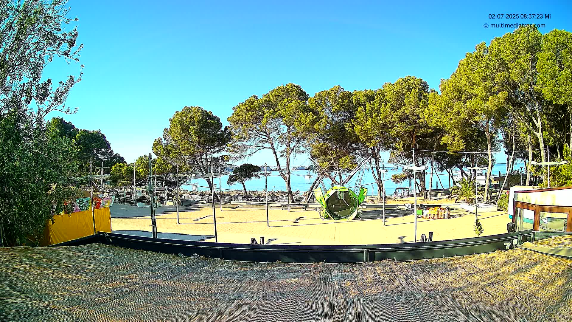 Paguera, Torà Beach Southwest from Red Rubber Duck Live Cam- Mallorca, Balearic Islands, Spain