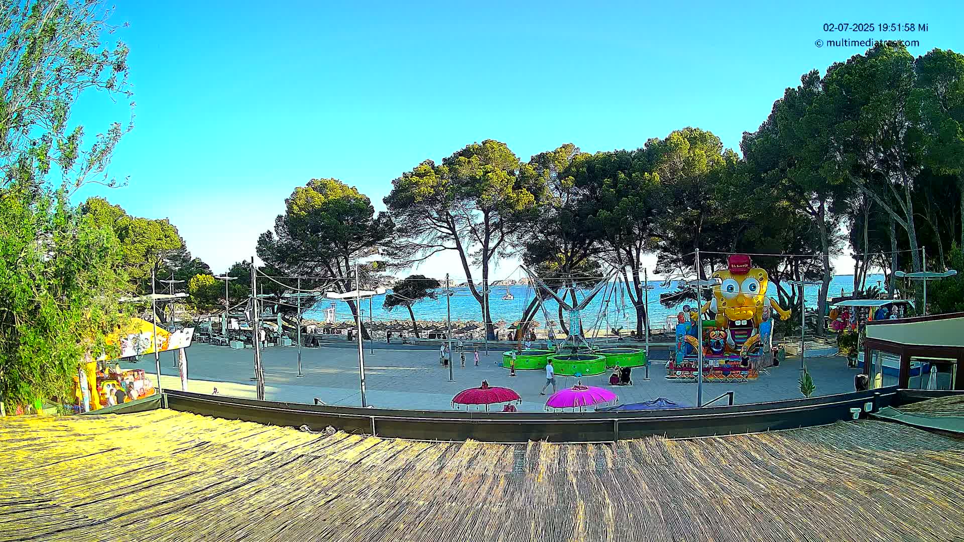 Paguera, Torà Beach Southwest from Red Rubber Duck Live Cam- Mallorca, Balearic Islands, Spain