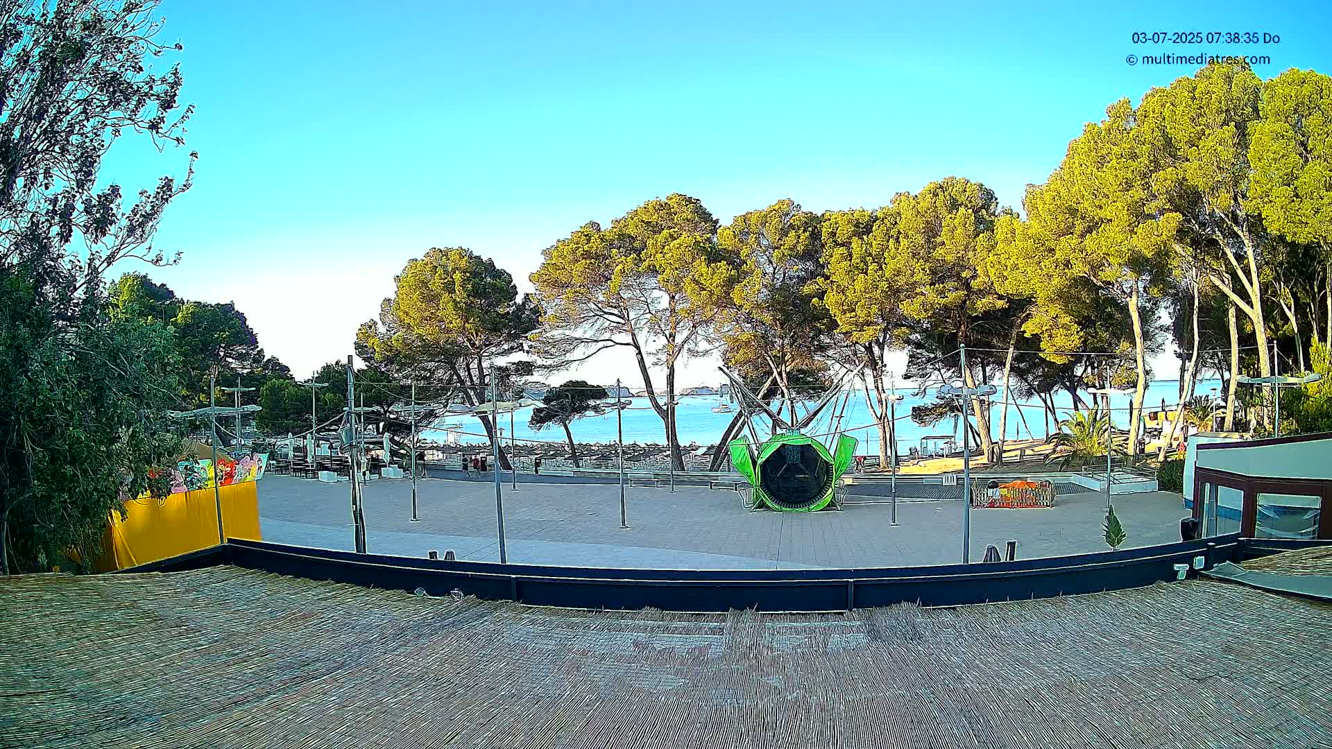 Paguera, Torà Beach Southwest from Red Rubber Duck Live Cam- Mallorca, Balearic Islands, Spain