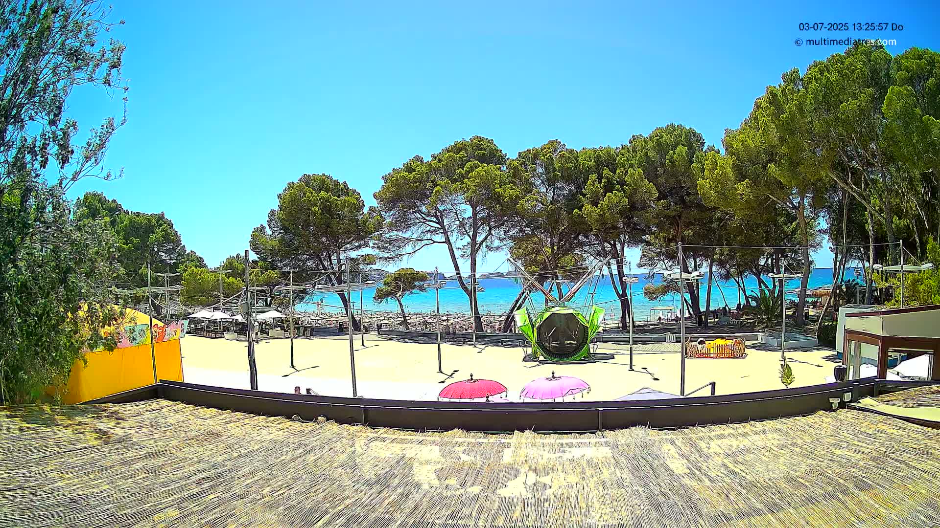 Paguera, Torà Beach Southwest from Red Rubber Duck Live Cam- Mallorca, Balearic Islands, Spain