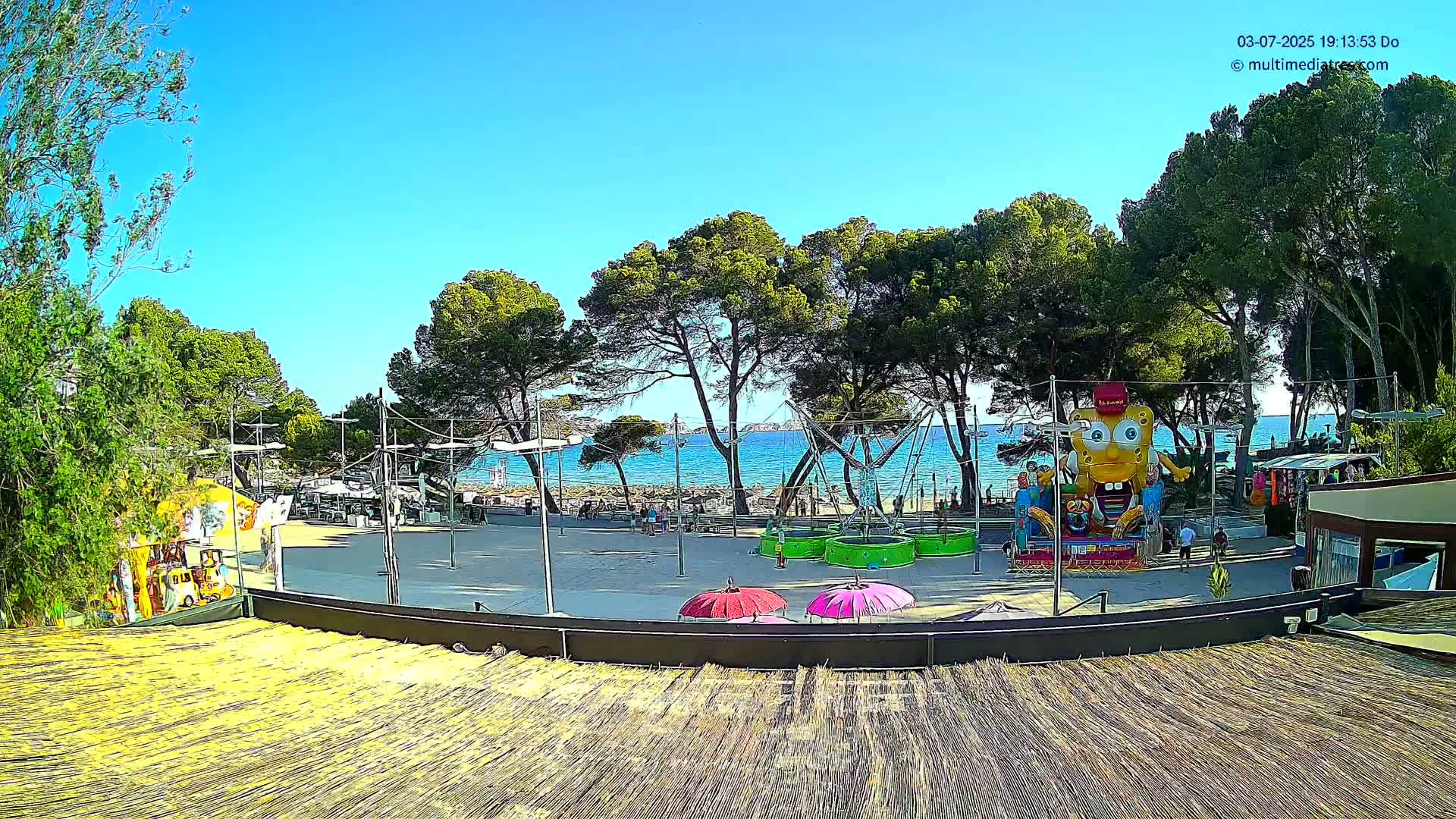 Paguera, Torà Beach Southwest from Red Rubber Duck Live Cam- Mallorca, Balearic Islands, Spain
