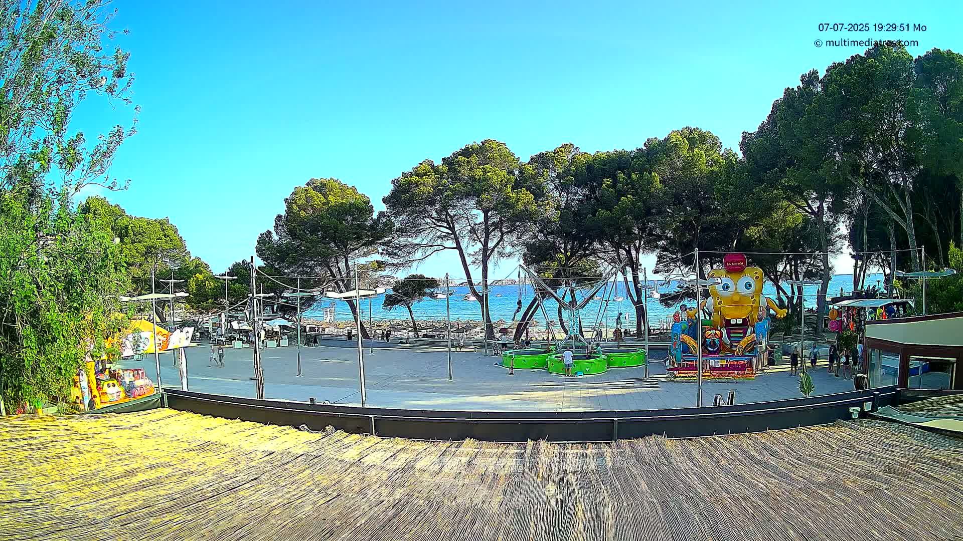 Paguera, Torà Beach Southwest from Red Rubber Duck Live Cam- Mallorca, Balearic Islands, Spain