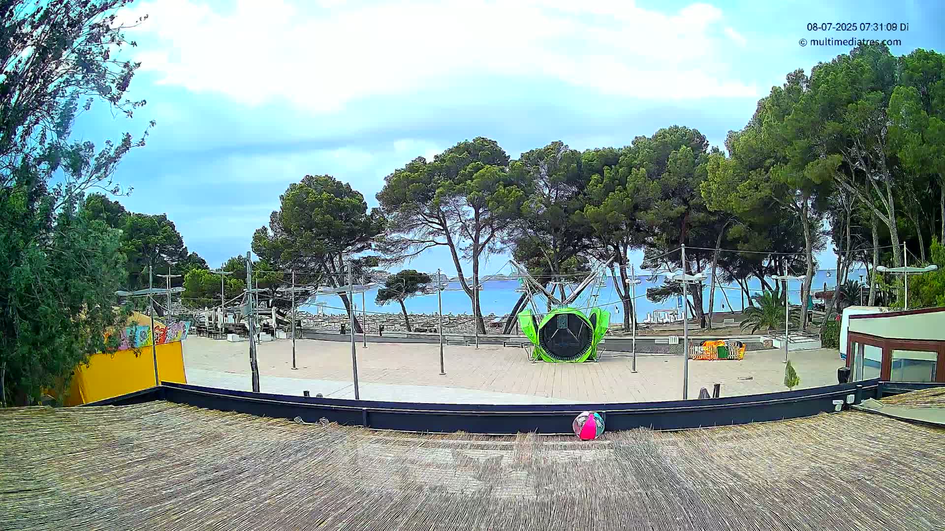 Paguera, Torà Beach Southwest from Red Rubber Duck Live Cam- Mallorca, Balearic Islands, Spain