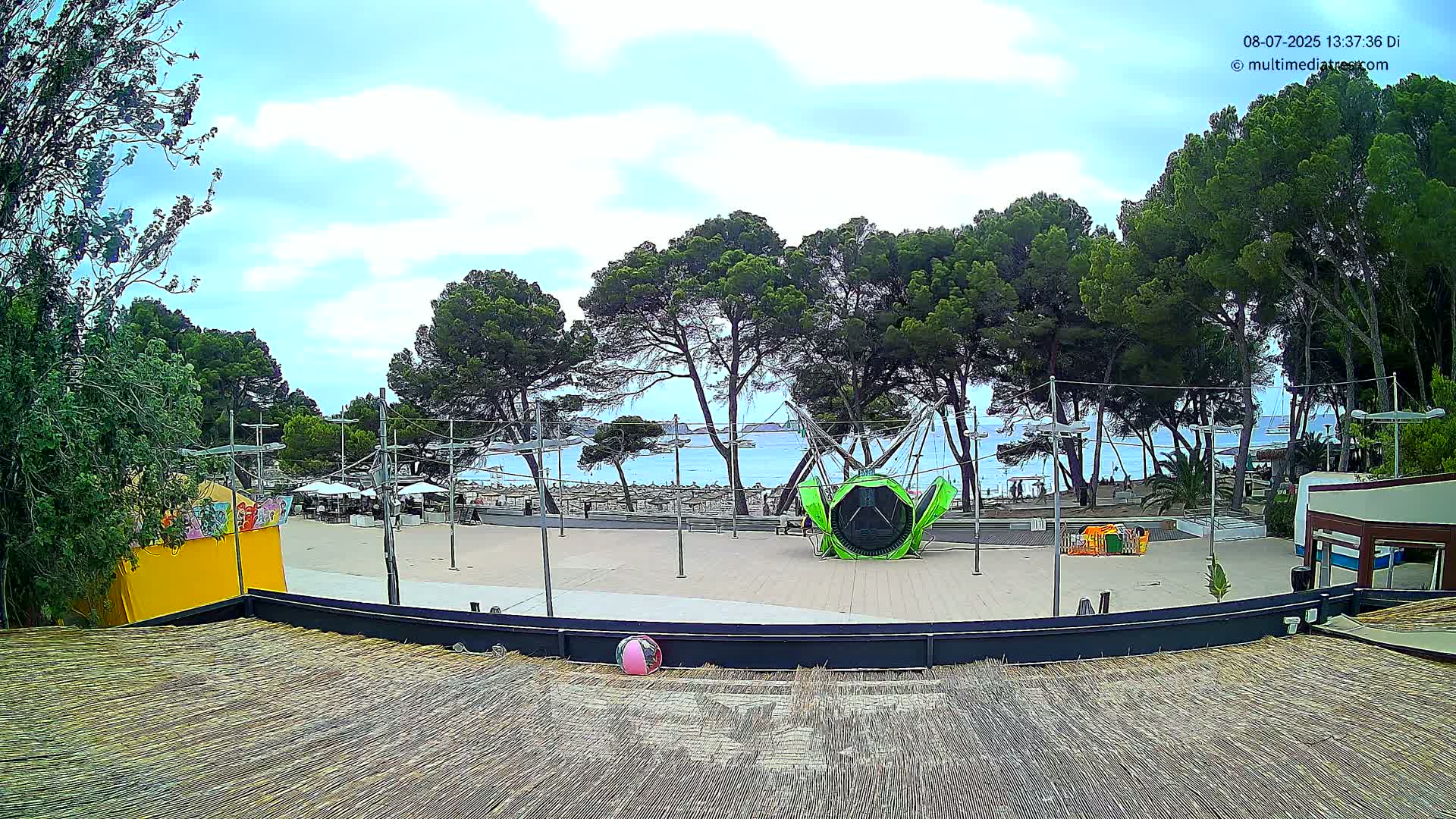 Paguera, Torà Beach Southwest from Red Rubber Duck Live Cam- Mallorca, Balearic Islands, Spain