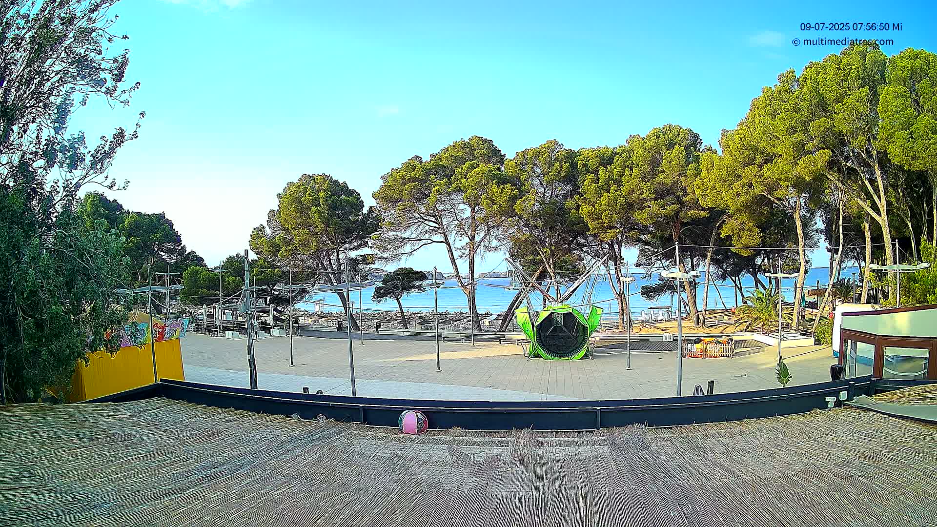 Paguera, Torà Beach Southwest from Red Rubber Duck Live Cam- Mallorca, Balearic Islands, Spain