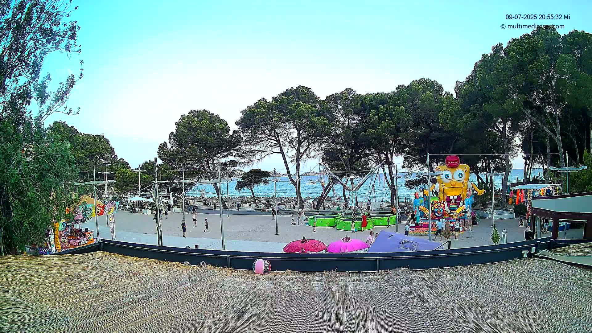 Paguera, Torà Beach Southwest from Red Rubber Duck Live Cam- Mallorca, Balearic Islands, Spain