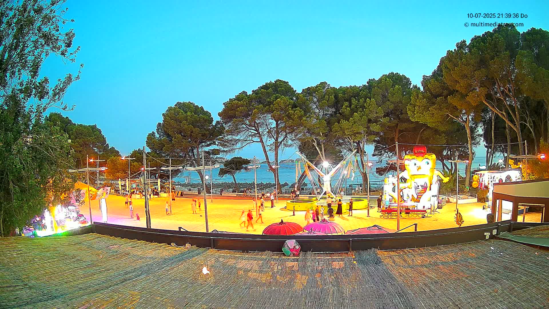 Paguera, Torà Beach Southwest from Red Rubber Duck Live Cam- Mallorca, Balearic Islands, Spain