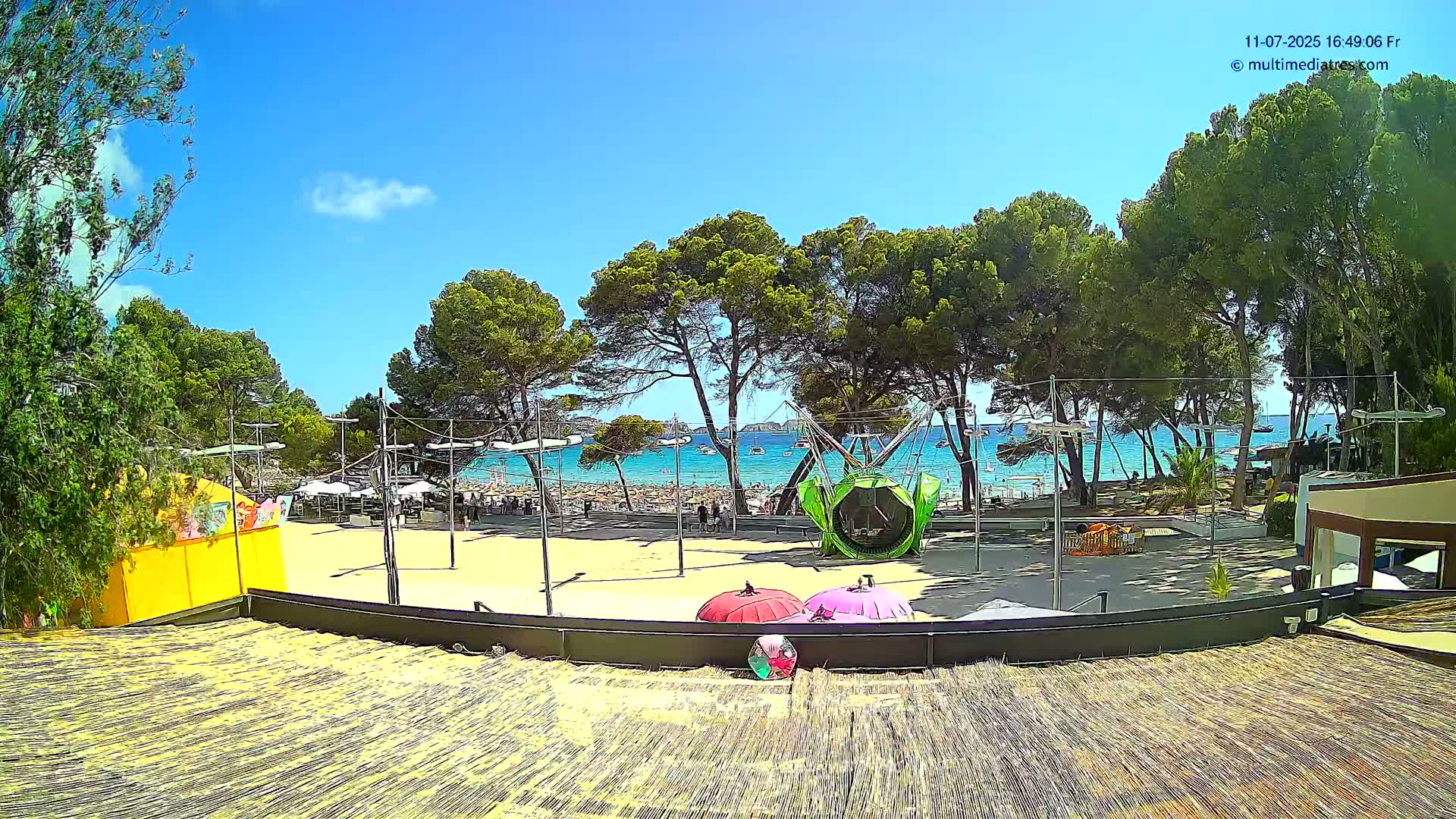 Paguera, Torà Beach Southwest from Red Rubber Duck Live Cam- Mallorca, Balearic Islands, Spain