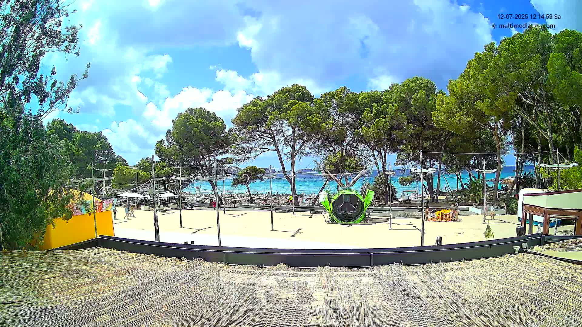 Paguera, Torà Beach Southwest from Red Rubber Duck Live Cam- Mallorca, Balearic Islands, Spain