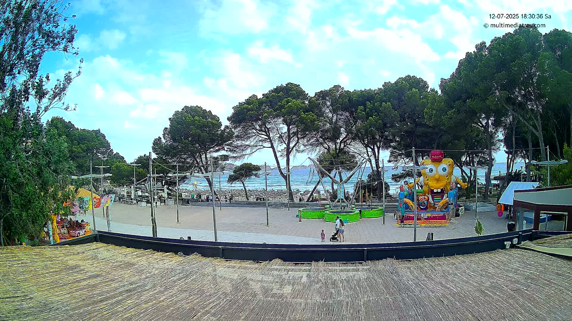 Paguera, Torà Beach Southwest from Red Rubber Duck Live Cam- Mallorca, Balearic Islands, Spain