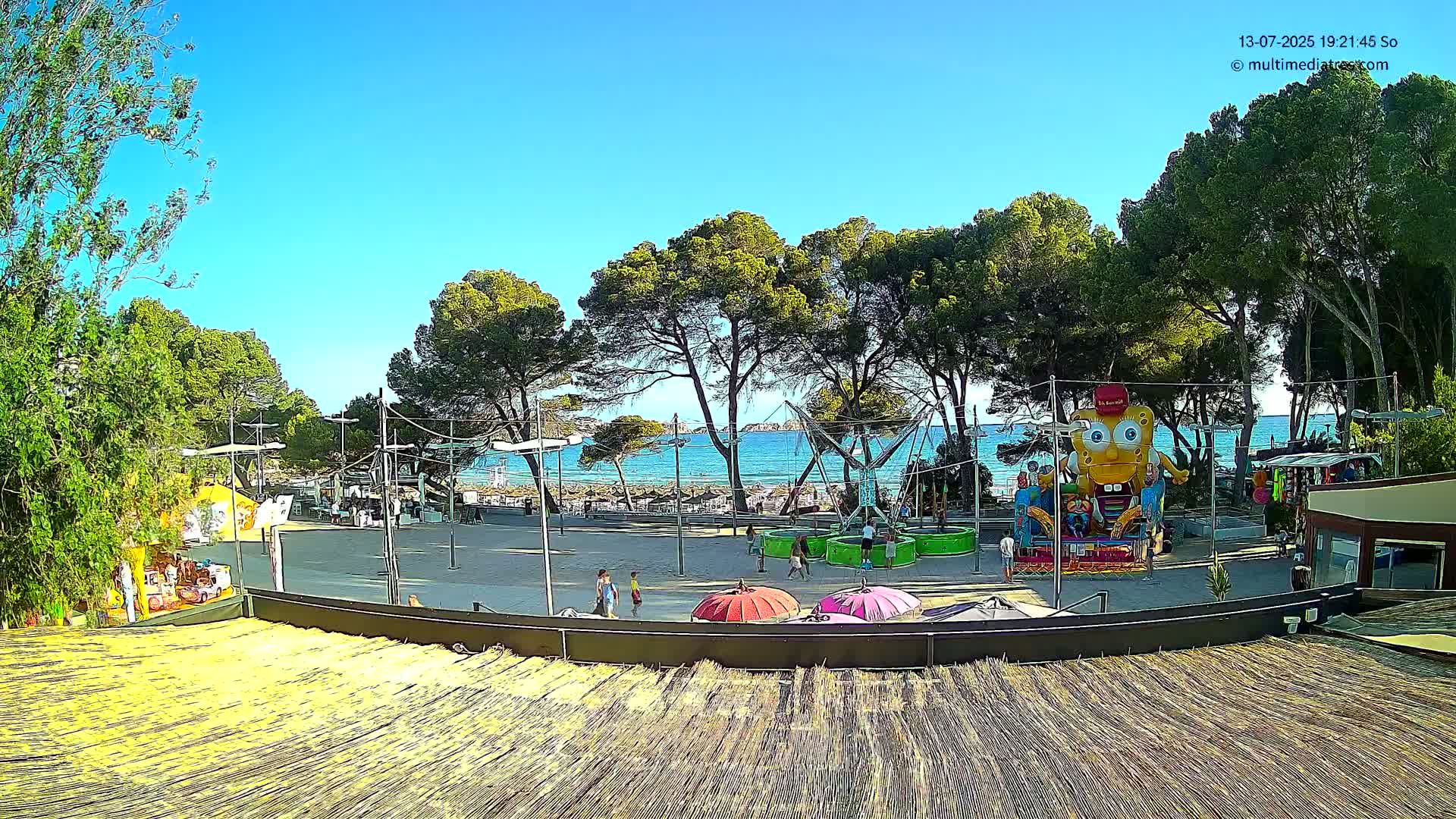 Paguera, Torà Beach Southwest from Red Rubber Duck Live Cam- Mallorca, Balearic Islands, Spain
