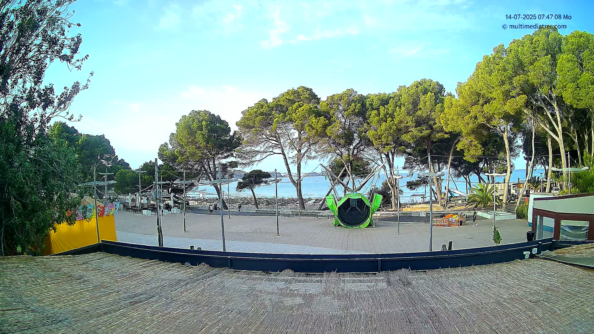 Paguera, Torà Beach Southwest from Red Rubber Duck Live Cam- Mallorca, Balearic Islands, Spain