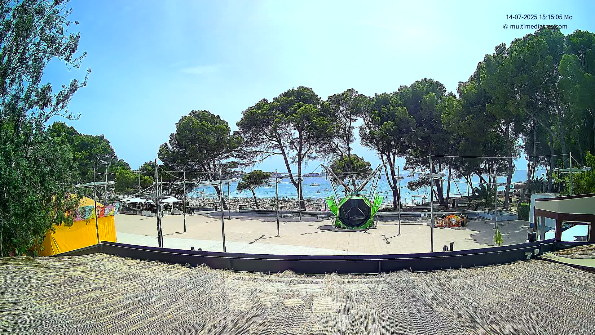 Paguera, Torà Beach Southwest from Red Rubber Duck Live Cam- Mallorca, Balearic Islands, Spain