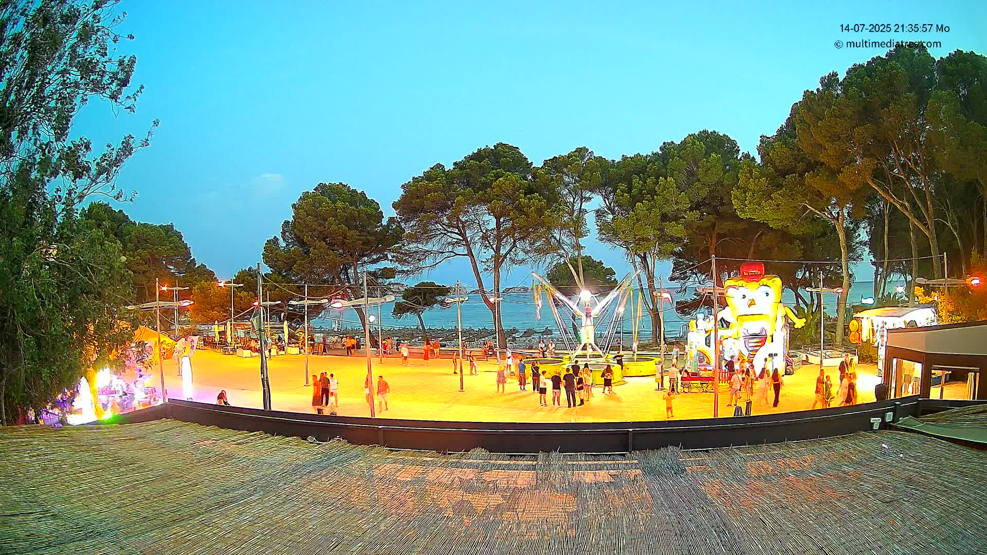 Paguera, Torà Beach Southwest from Red Rubber Duck Live Cam- Mallorca, Balearic Islands, Spain