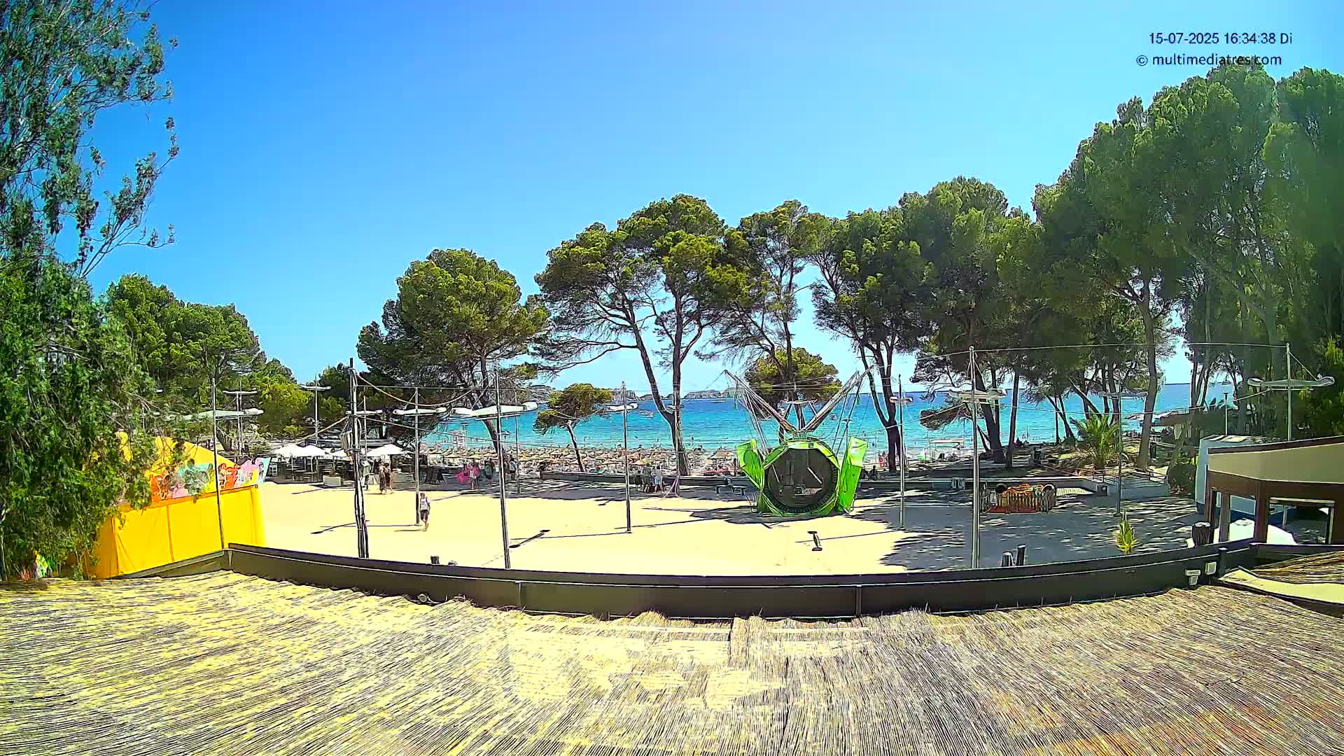 Paguera, Torà Beach Southwest from Red Rubber Duck Live Cam- Mallorca, Balearic Islands, Spain