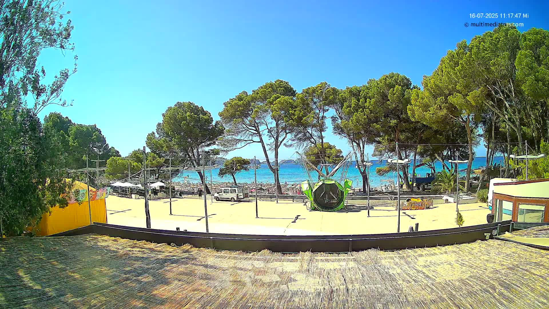 Paguera, Torà Beach Southwest from Red Rubber Duck Live Cam- Mallorca, Balearic Islands, Spain
