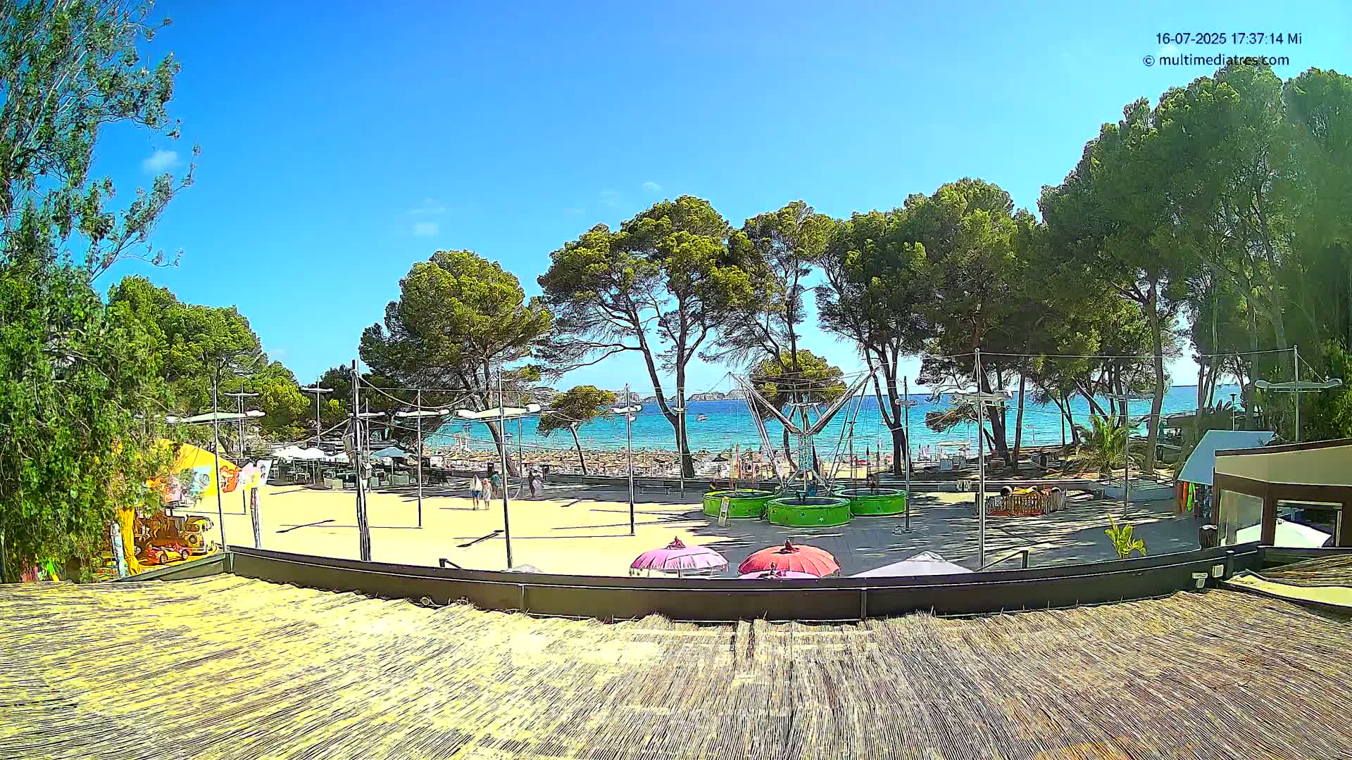 Paguera, Torà Beach Southwest from Red Rubber Duck Live Cam- Mallorca, Balearic Islands, Spain