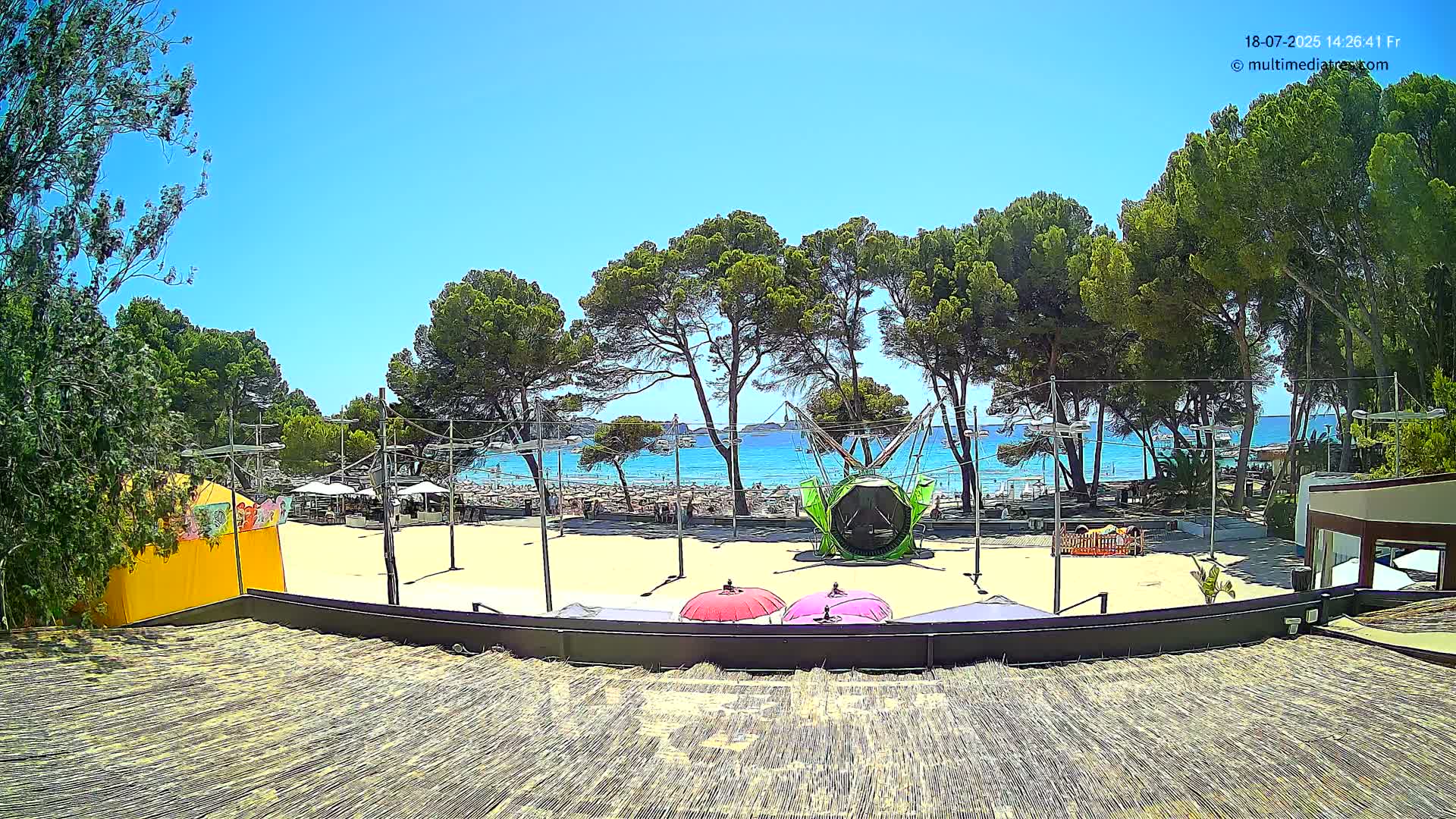 Paguera, Torà Beach Southwest from Red Rubber Duck Live Cam- Mallorca, Balearic Islands, Spain