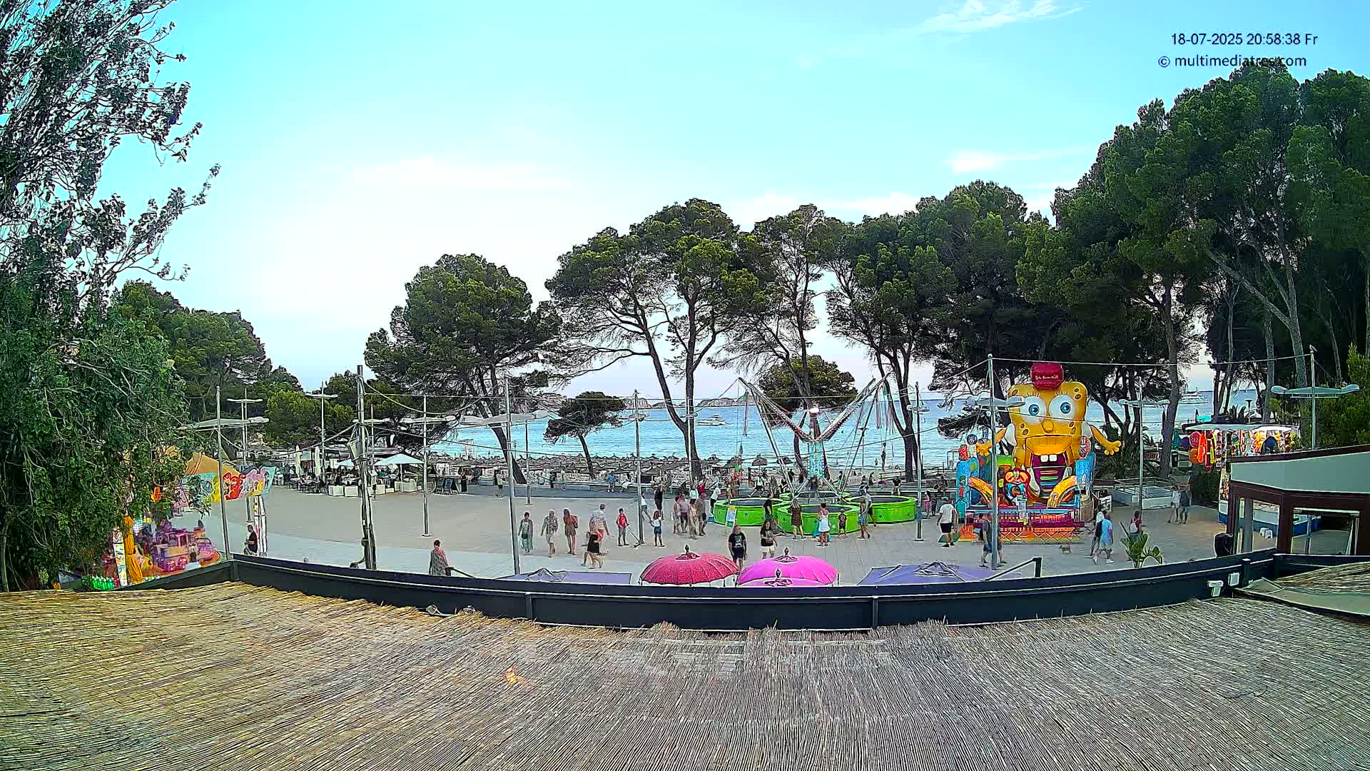 Paguera, Torà Beach Southwest from Red Rubber Duck Live Cam- Mallorca, Balearic Islands, Spain