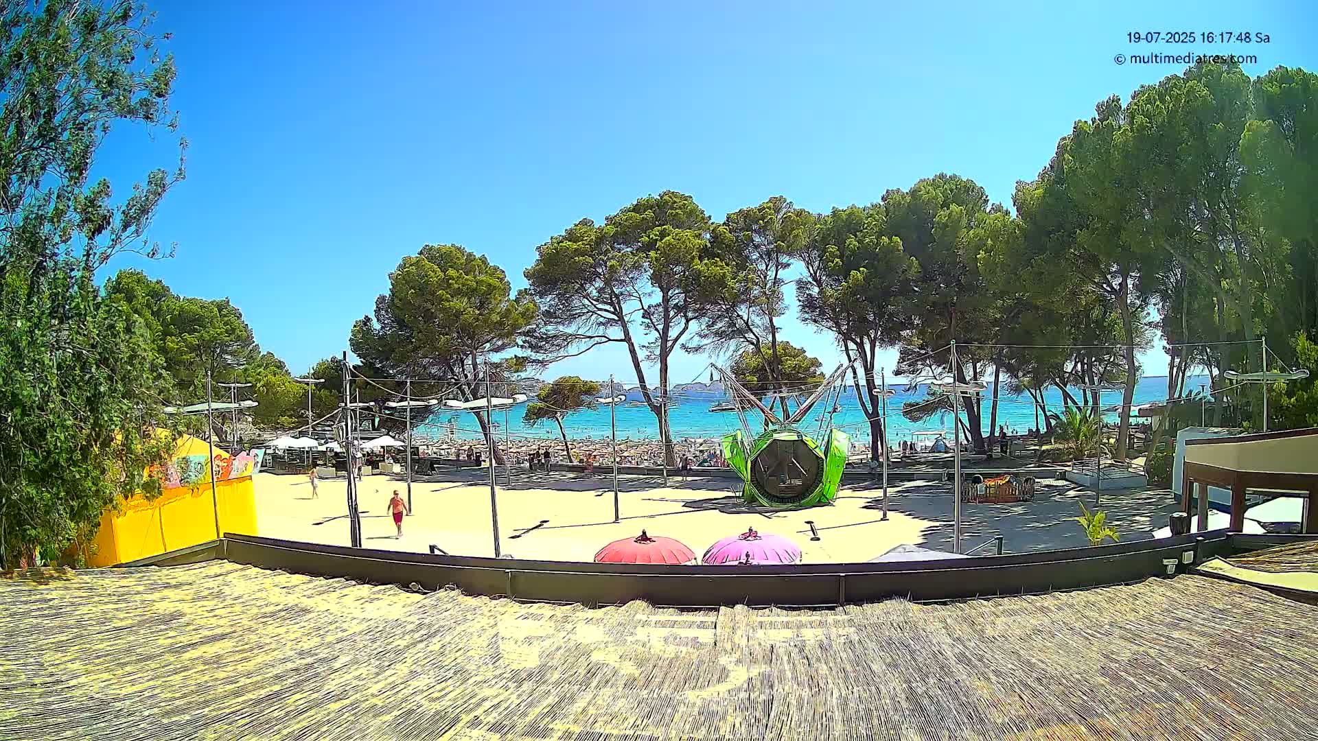 Paguera, Torà Beach Southwest from Red Rubber Duck Live Cam- Mallorca, Balearic Islands, Spain