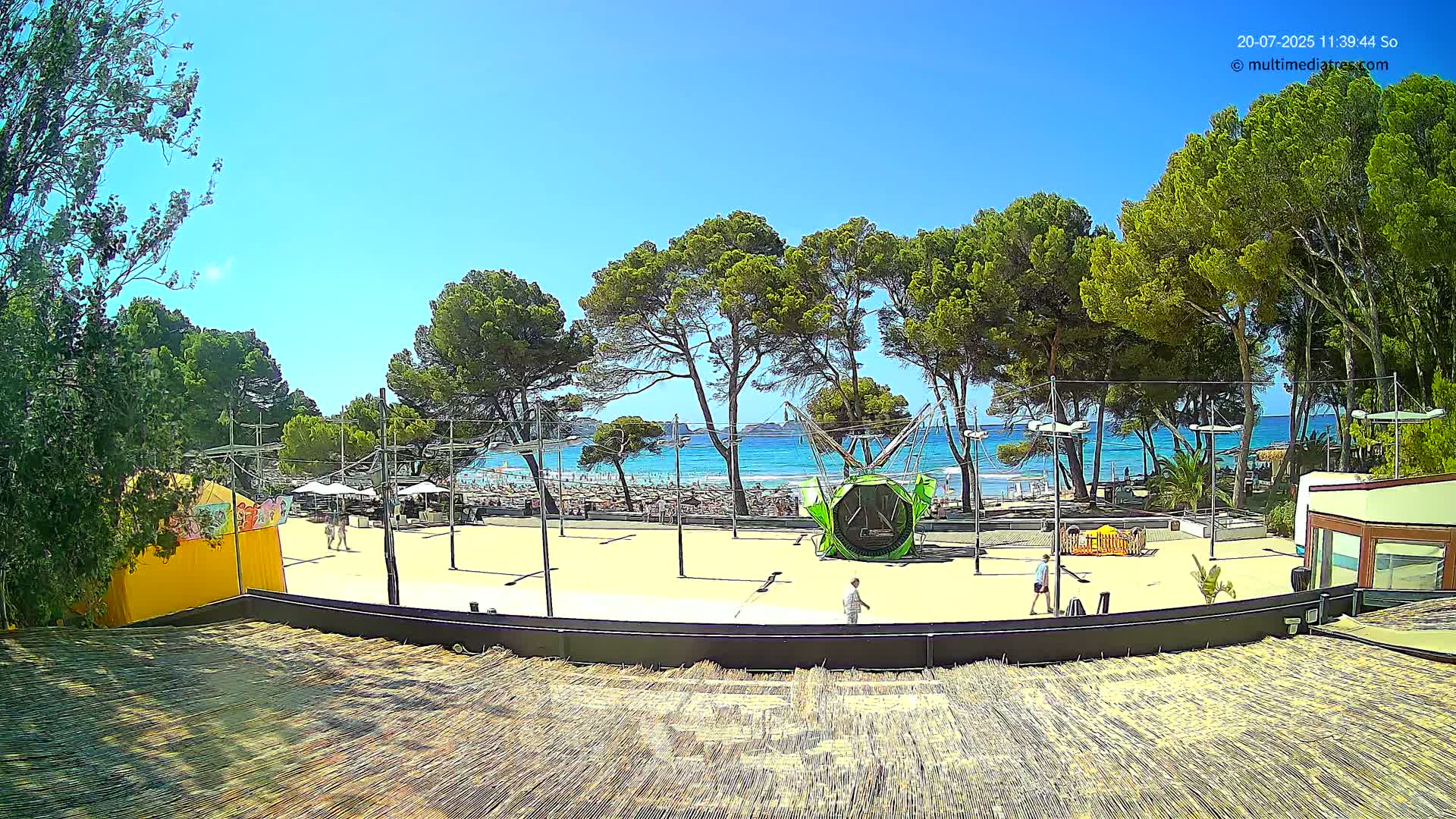 Paguera, Torà Beach Southwest from Red Rubber Duck Live Cam- Mallorca, Balearic Islands, Spain