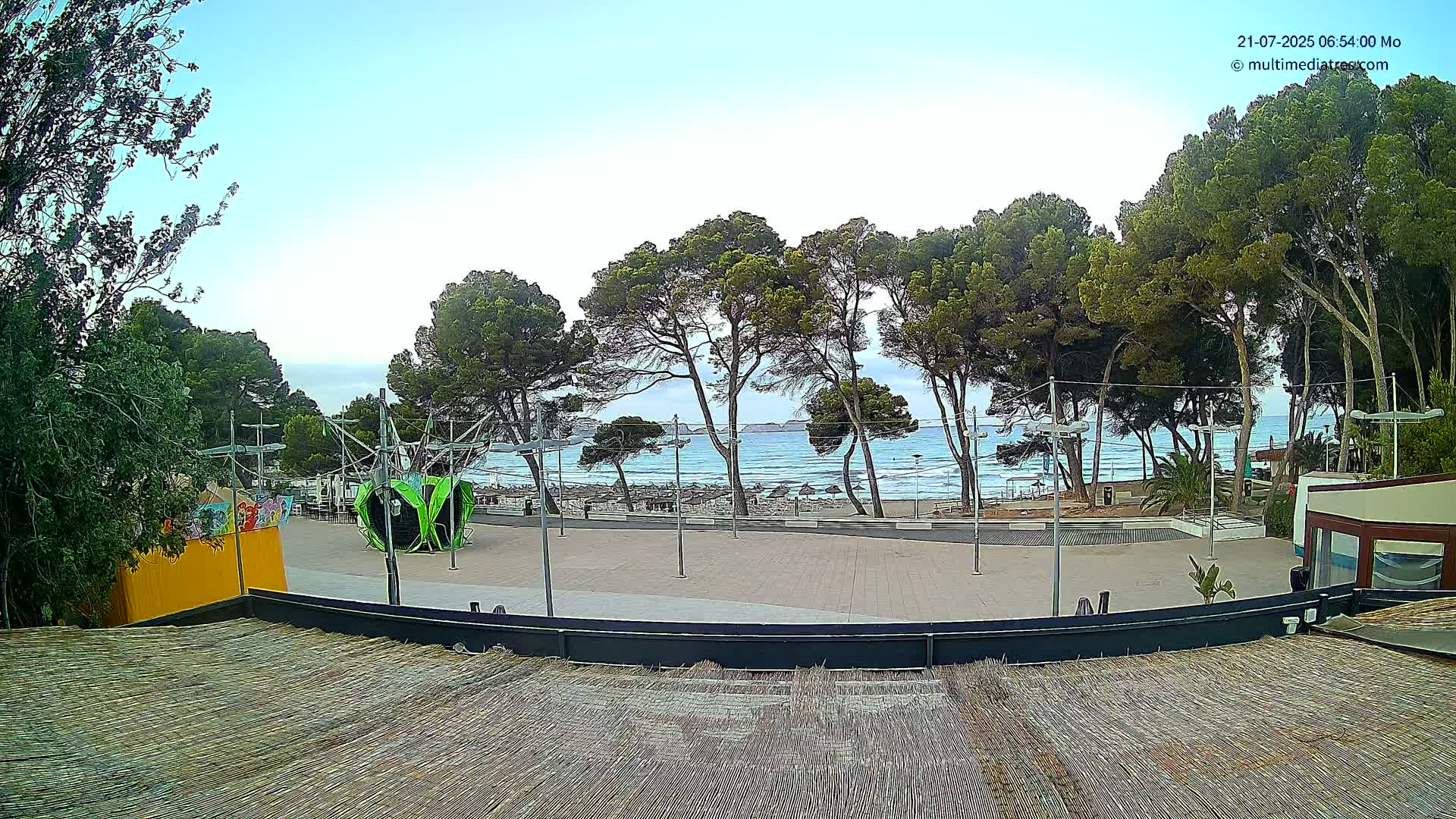 Paguera, Torà Beach Southwest from Red Rubber Duck Live Cam- Mallorca, Balearic Islands, Spain