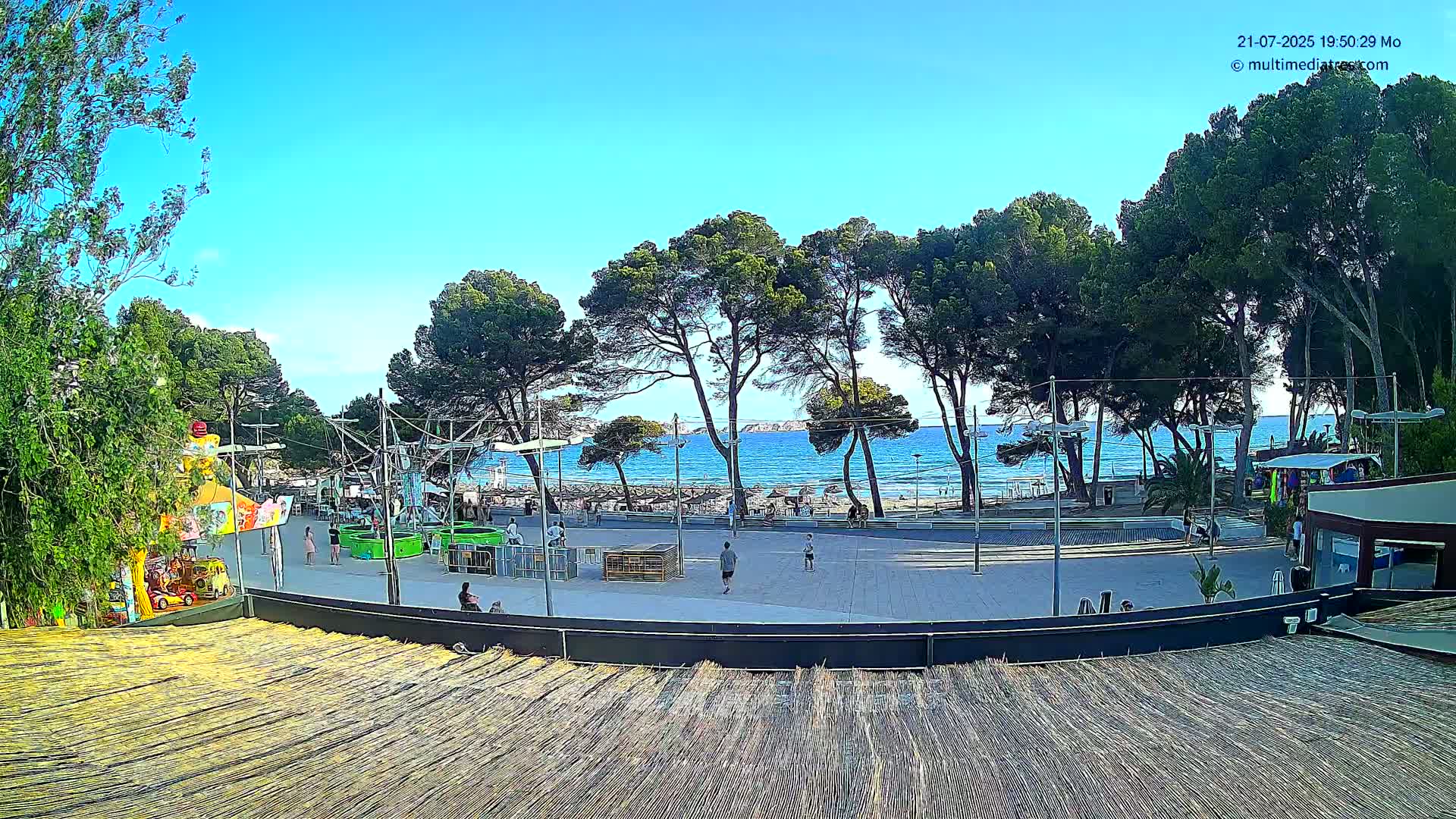 Paguera, Torà Beach Southwest from Red Rubber Duck Live Cam- Mallorca, Balearic Islands, Spain