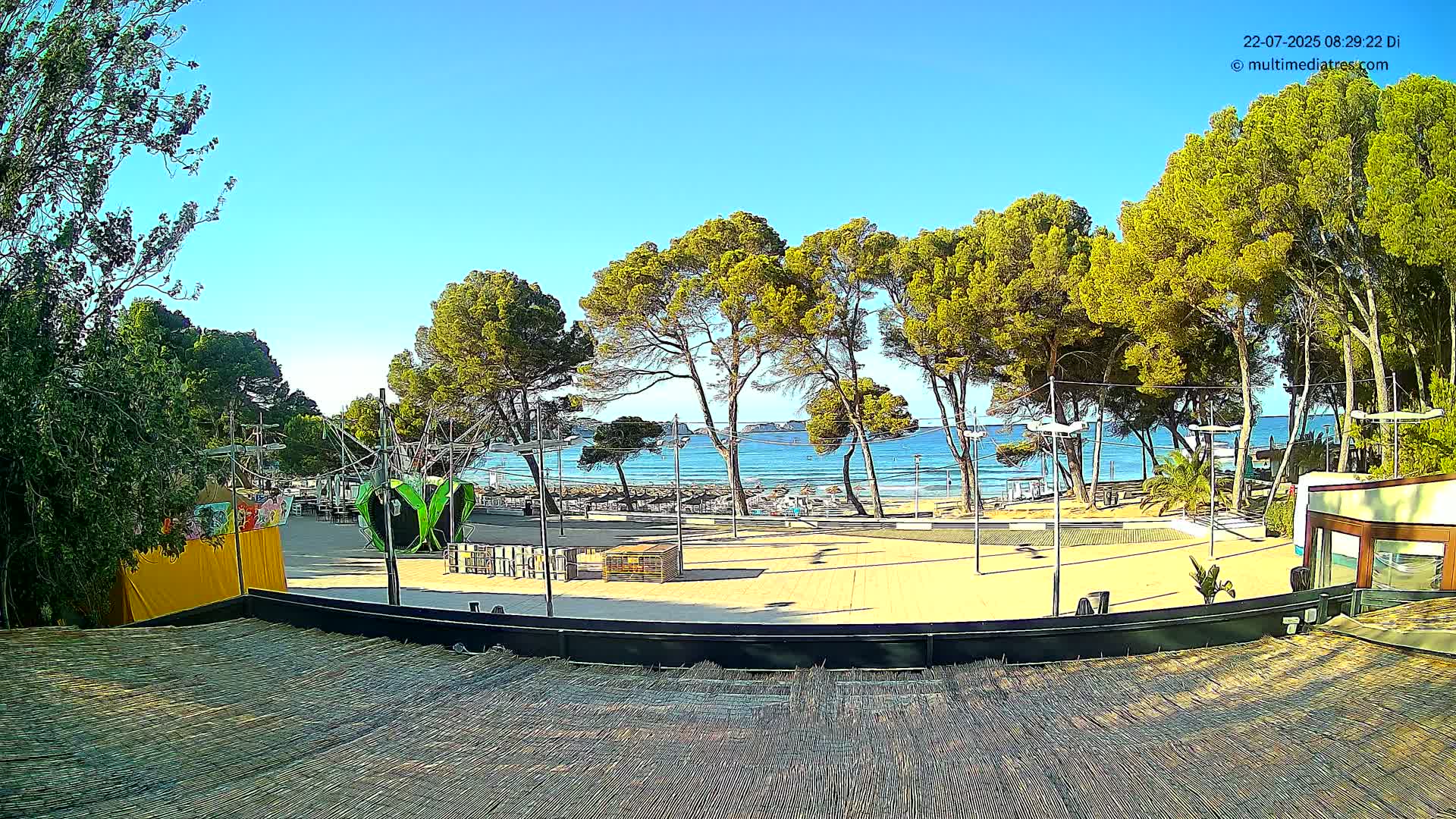Paguera, Torà Beach Southwest from Red Rubber Duck Live Cam- Mallorca, Balearic Islands, Spain