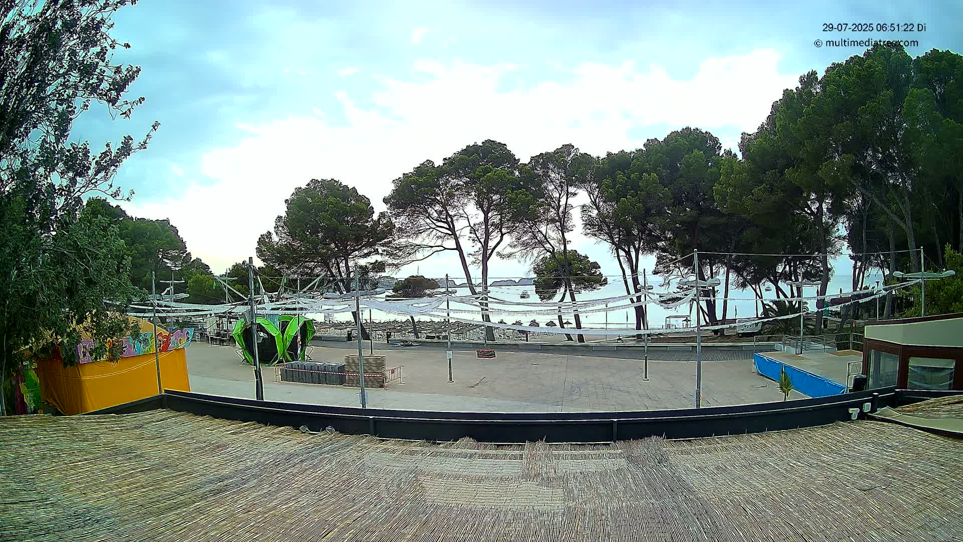 Paguera, Torà Beach Southwest from Red Rubber Duck Live Cam- Mallorca, Balearic Islands, Spain