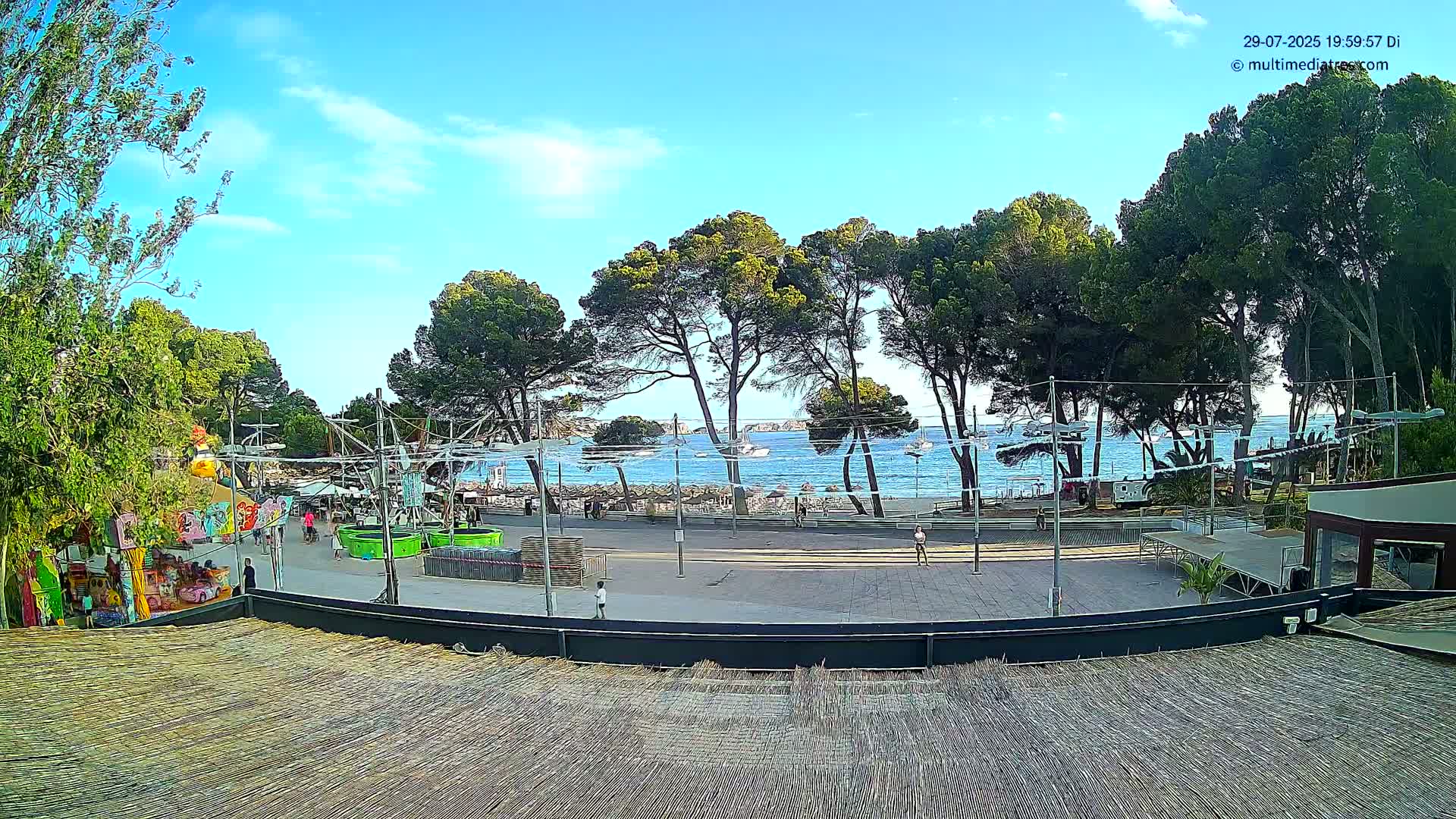 Paguera, Torà Beach Southwest from Red Rubber Duck Live Cam- Mallorca, Balearic Islands, Spain