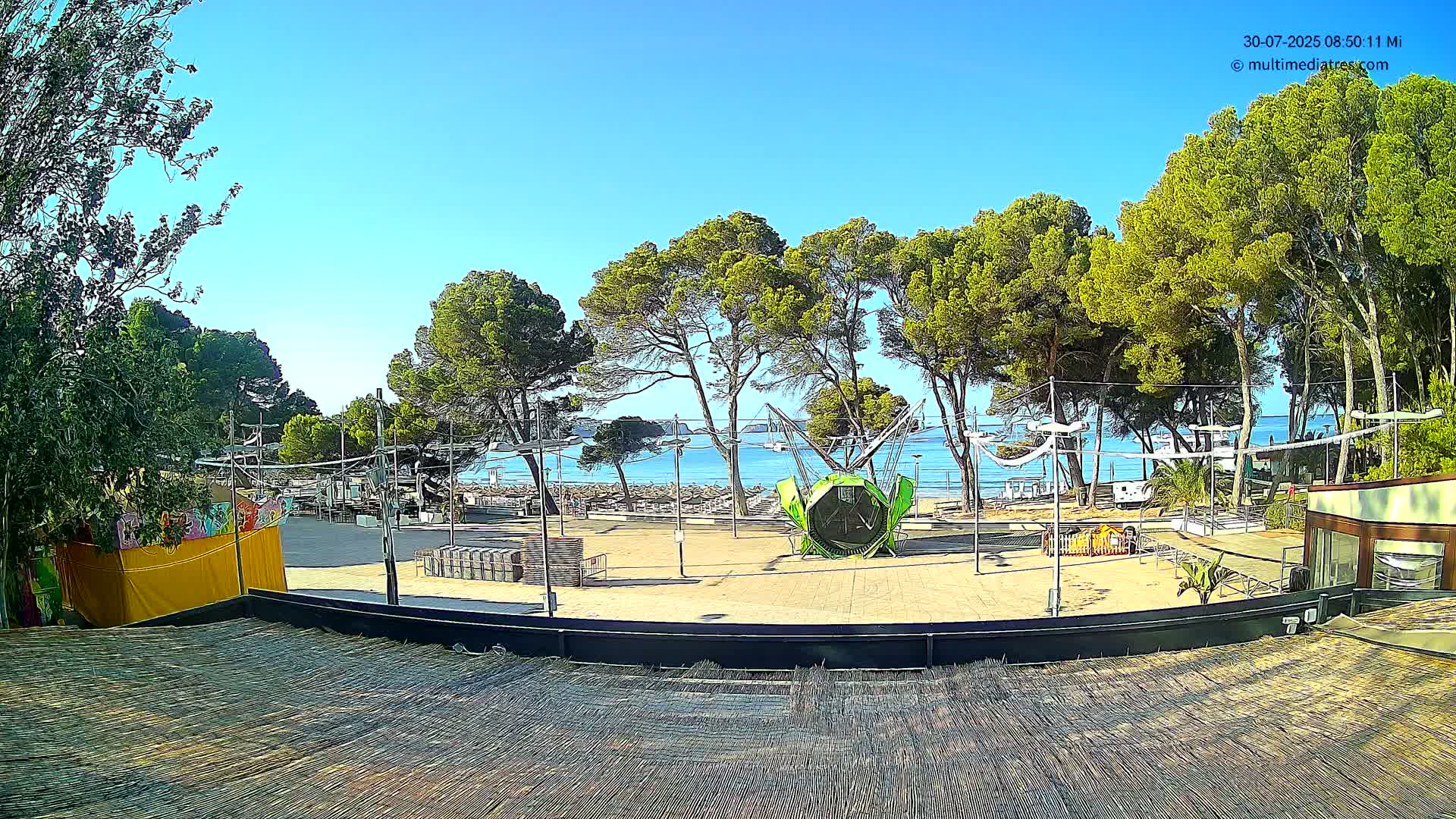 Paguera, Torà Beach Southwest from Red Rubber Duck Live Cam- Mallorca, Balearic Islands, Spain