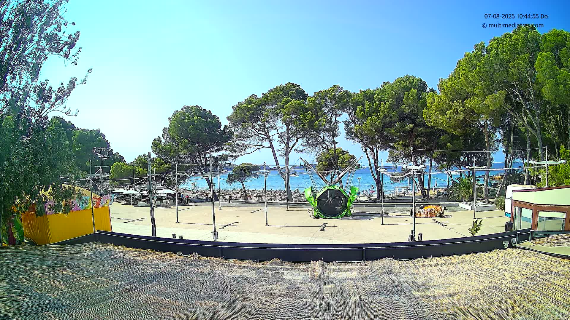 Paguera, Torà Beach Southwest from Red Rubber Duck Live Cam- Mallorca, Balearic Islands, Spain