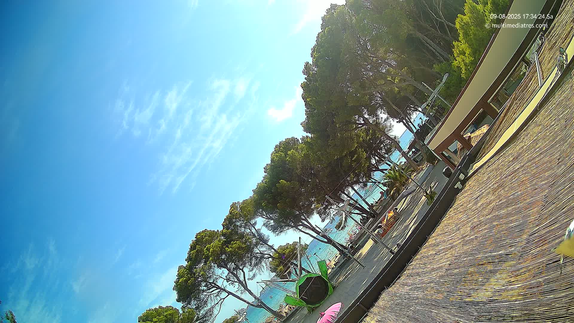 Paguera, Torà Beach Southwest from Red Rubber Duck Live Cam- Mallorca, Balearic Islands, Spain