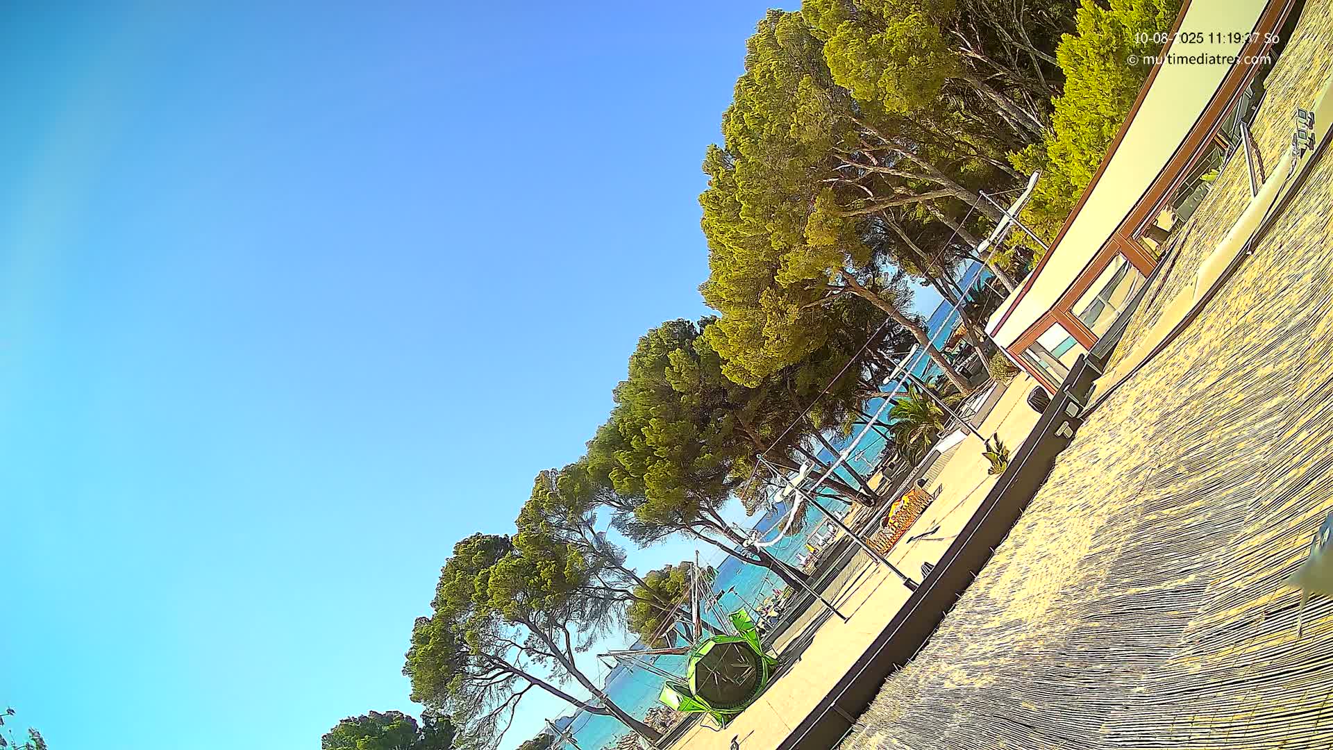Paguera, Torà Beach Southwest from Red Rubber Duck Live Cam- Mallorca, Balearic Islands, Spain