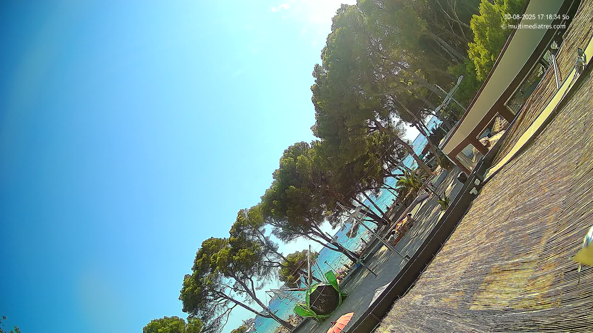 Paguera, Torà Beach Southwest from Red Rubber Duck Live Cam- Mallorca, Balearic Islands, Spain