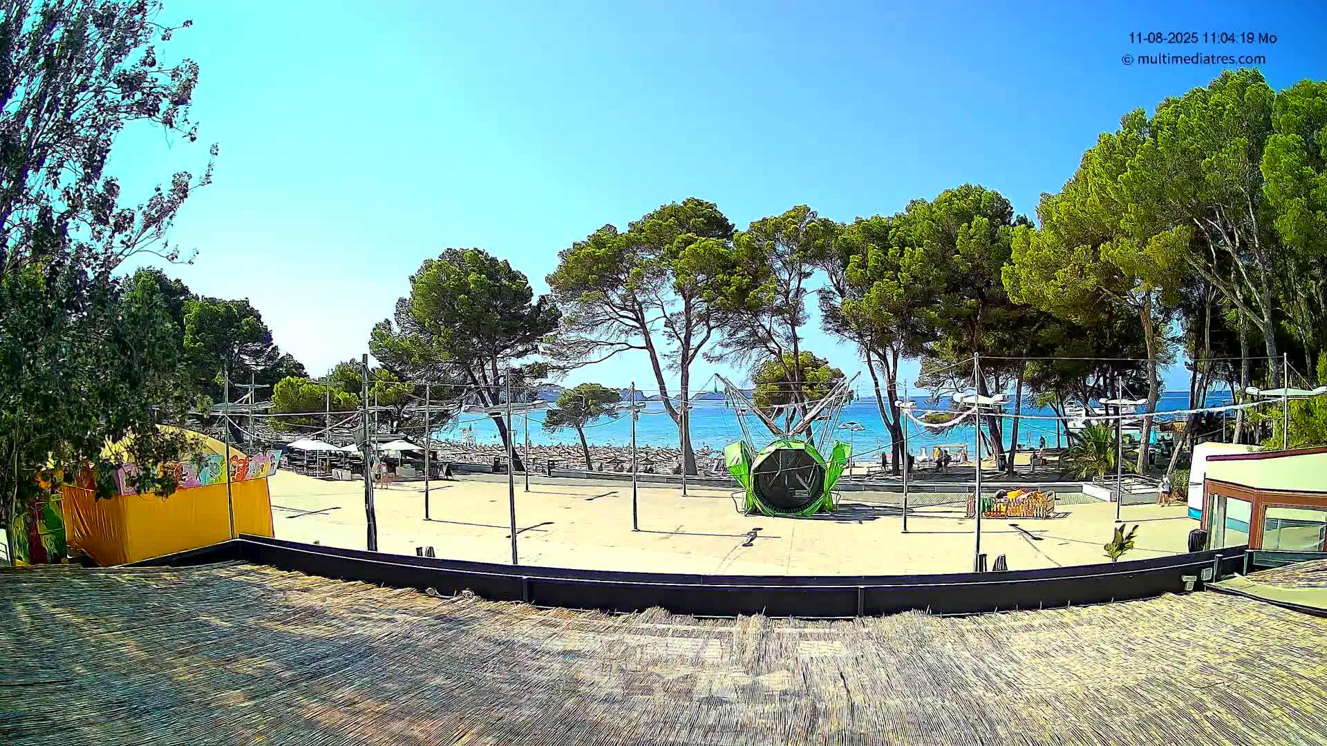 Paguera, Torà Beach Southwest from Red Rubber Duck Live Cam- Mallorca, Balearic Islands, Spain