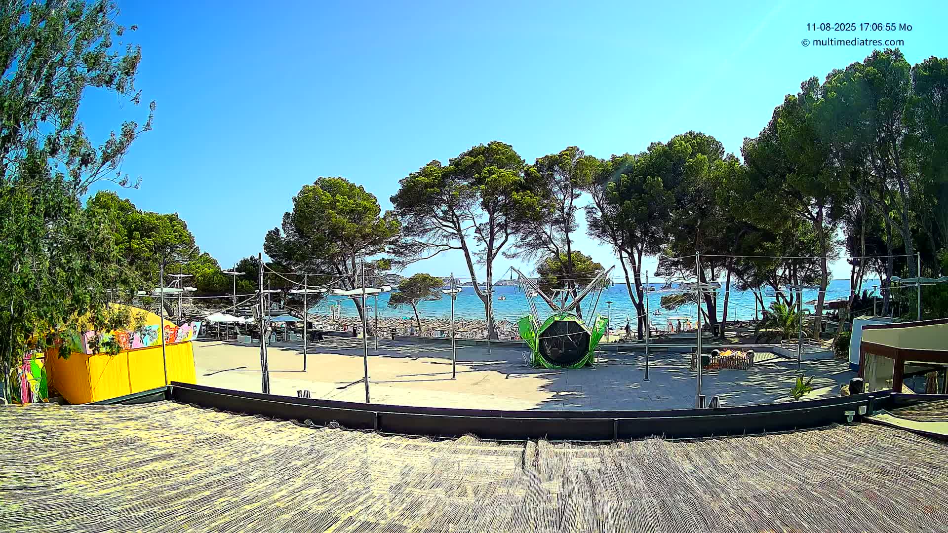 Paguera, Torà Beach Southwest from Red Rubber Duck Live Cam- Mallorca, Balearic Islands, Spain