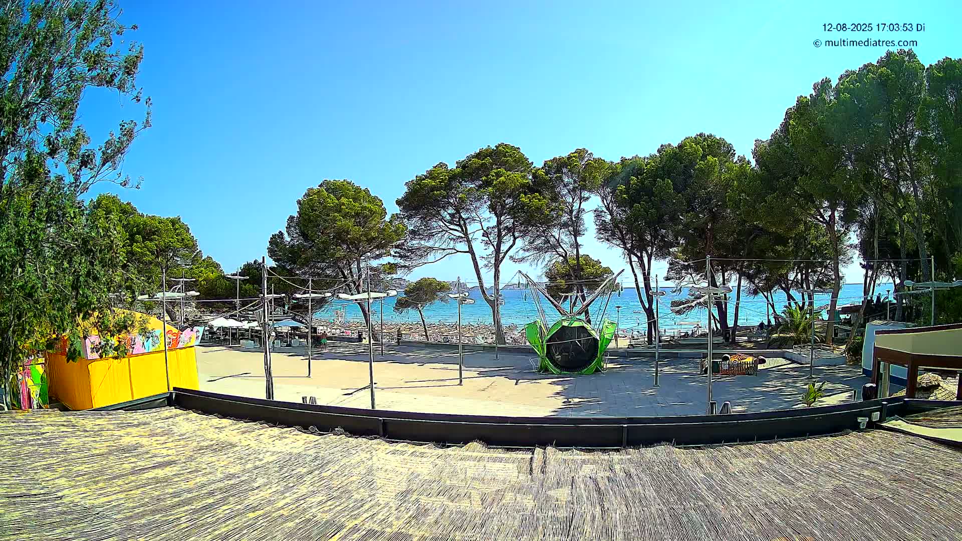 Paguera, Torà Beach Southwest from Red Rubber Duck Live Cam- Mallorca, Balearic Islands, Spain