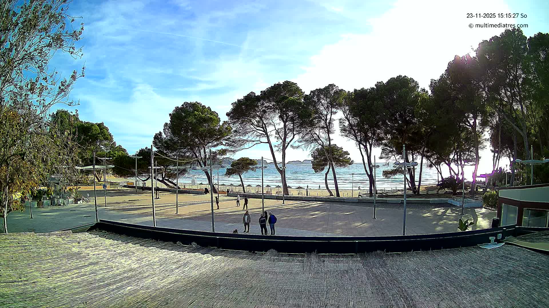 Paguera, Torà Beach Southwest from Red Rubber Duck Live Cam- Mallorca, Balearic Islands, Spain