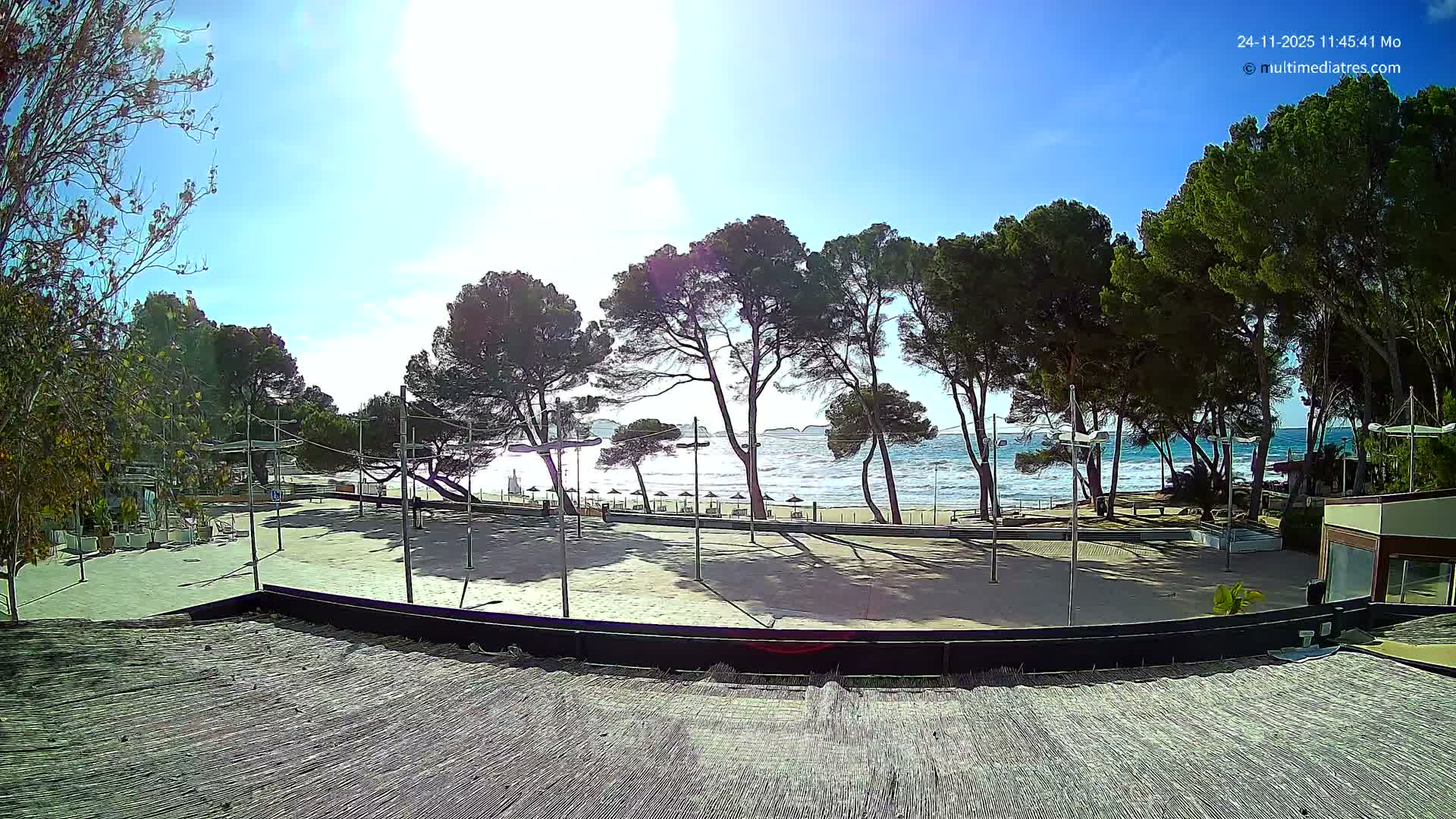 Paguera, Torà Beach Southwest from Red Rubber Duck Live Cam- Mallorca, Balearic Islands, Spain