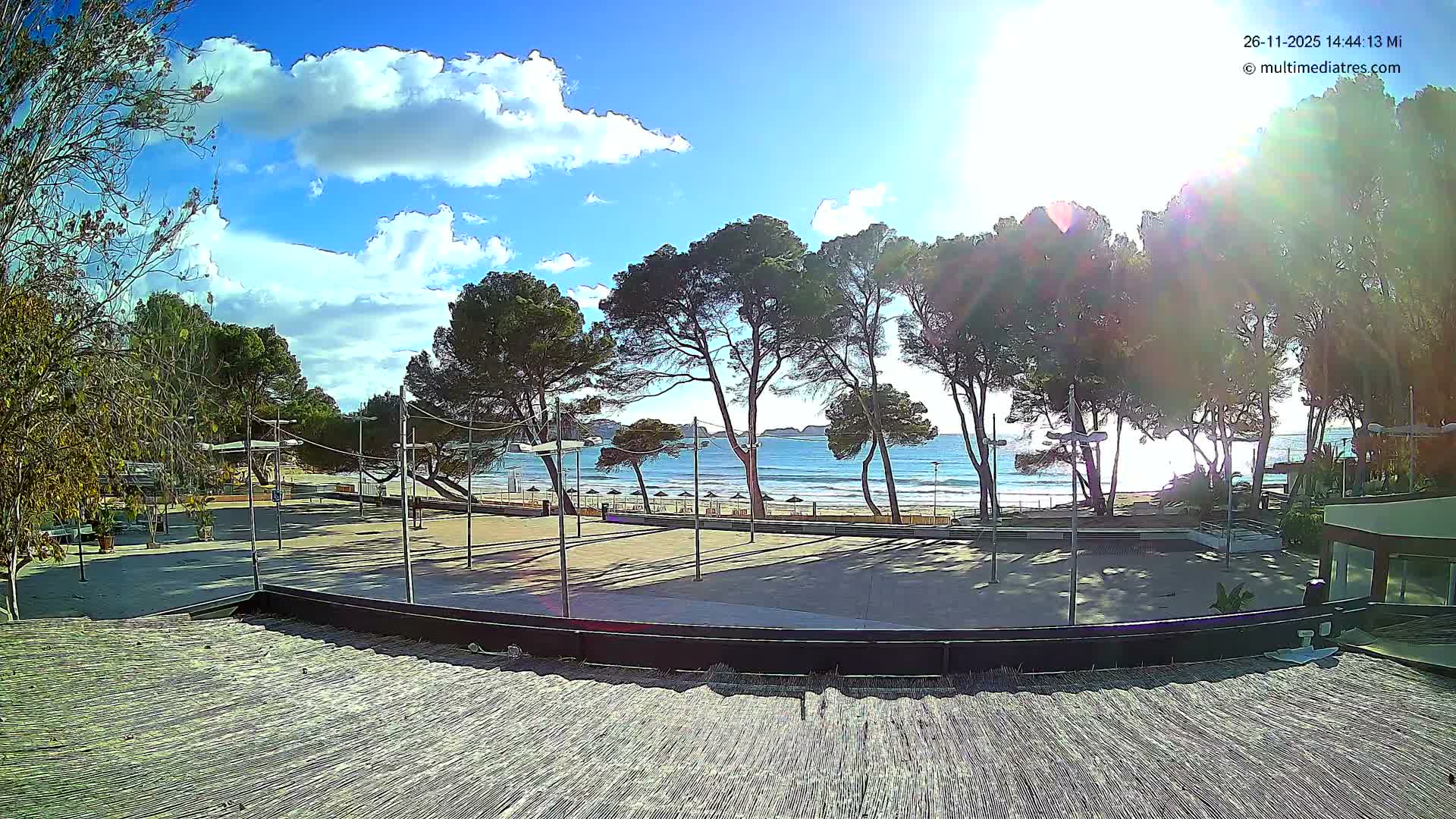 Paguera, Torà Beach Southwest from Red Rubber Duck Live Cam- Mallorca, Balearic Islands, Spain