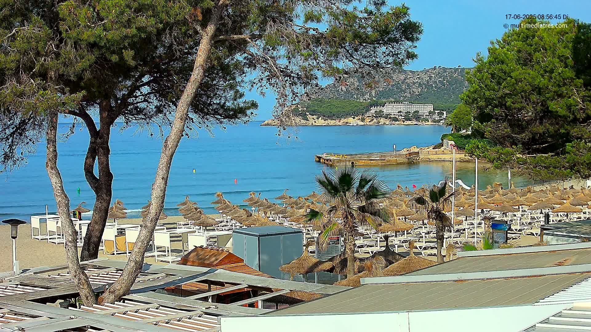 Paguera,  Tora Beach West View Live Cam - Mallorca, Balearic Islands, Spain