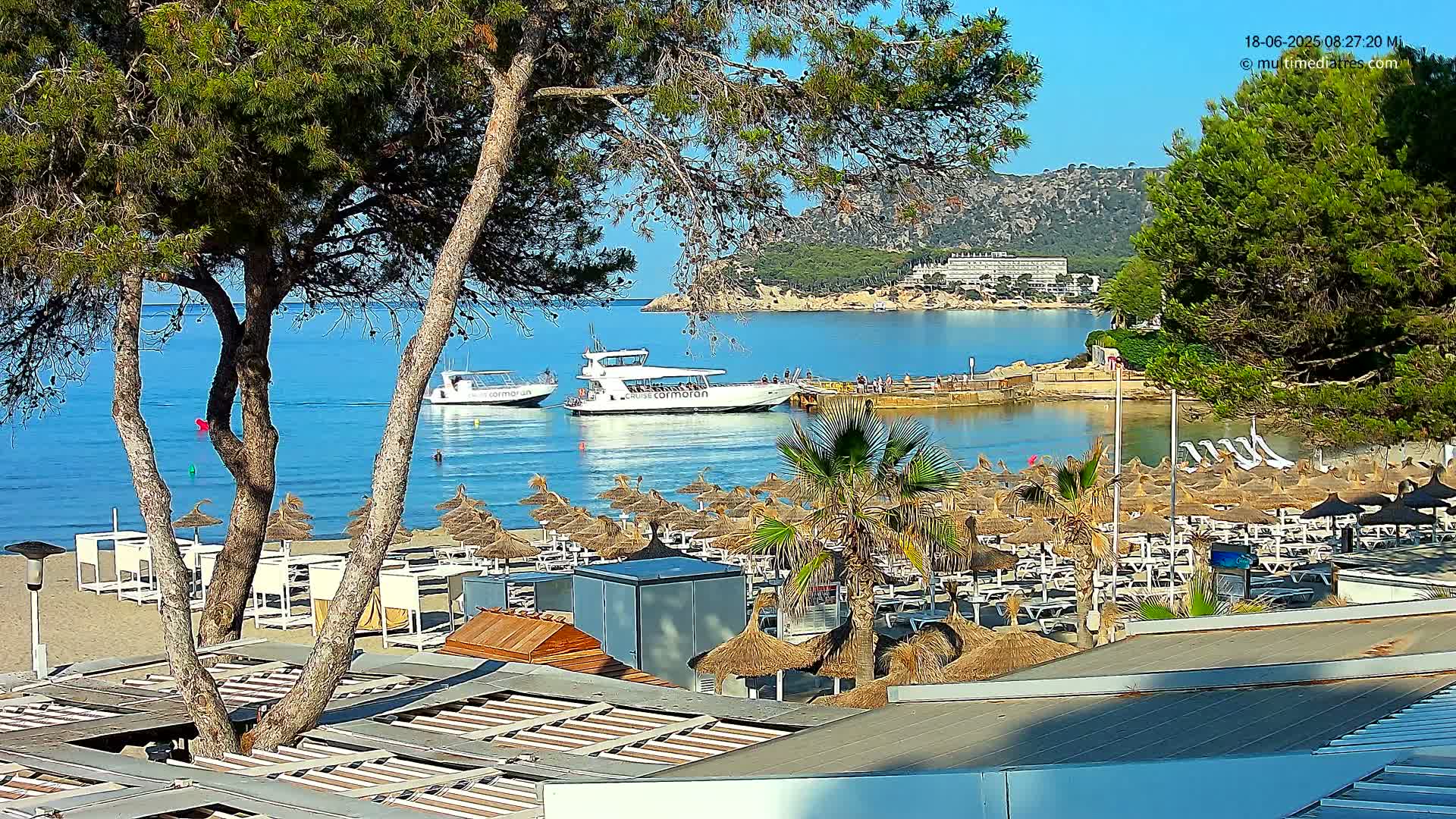 Paguera,  Tora Beach West View Live Cam - Mallorca, Balearic Islands, Spain