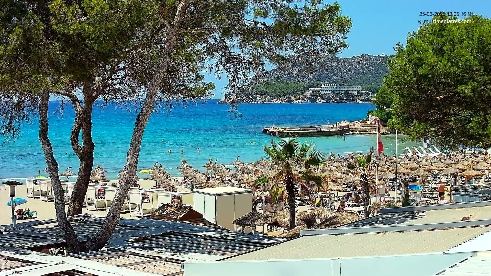 Paguera,  Tora Beach West View Live Cam - Mallorca, Balearic Islands, Spain