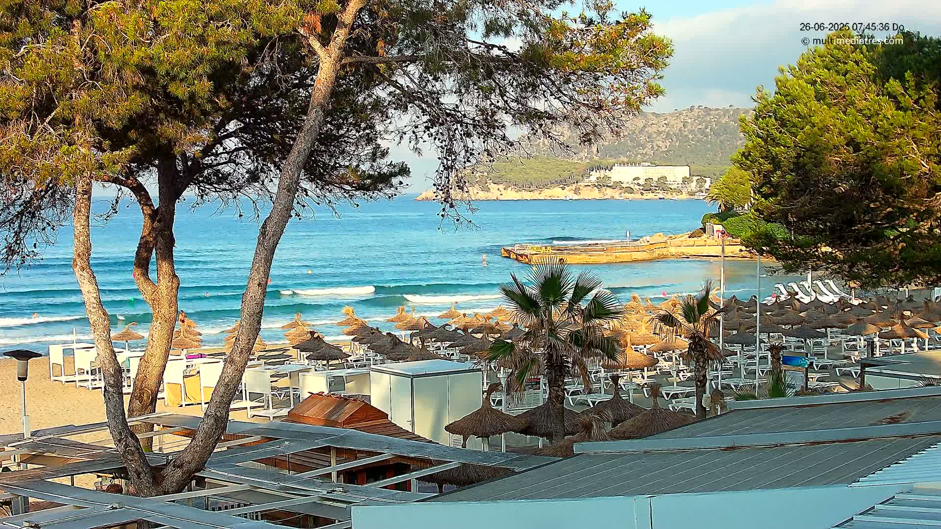 Paguera,  Tora Beach West View Live Cam - Mallorca, Balearic Islands, Spain