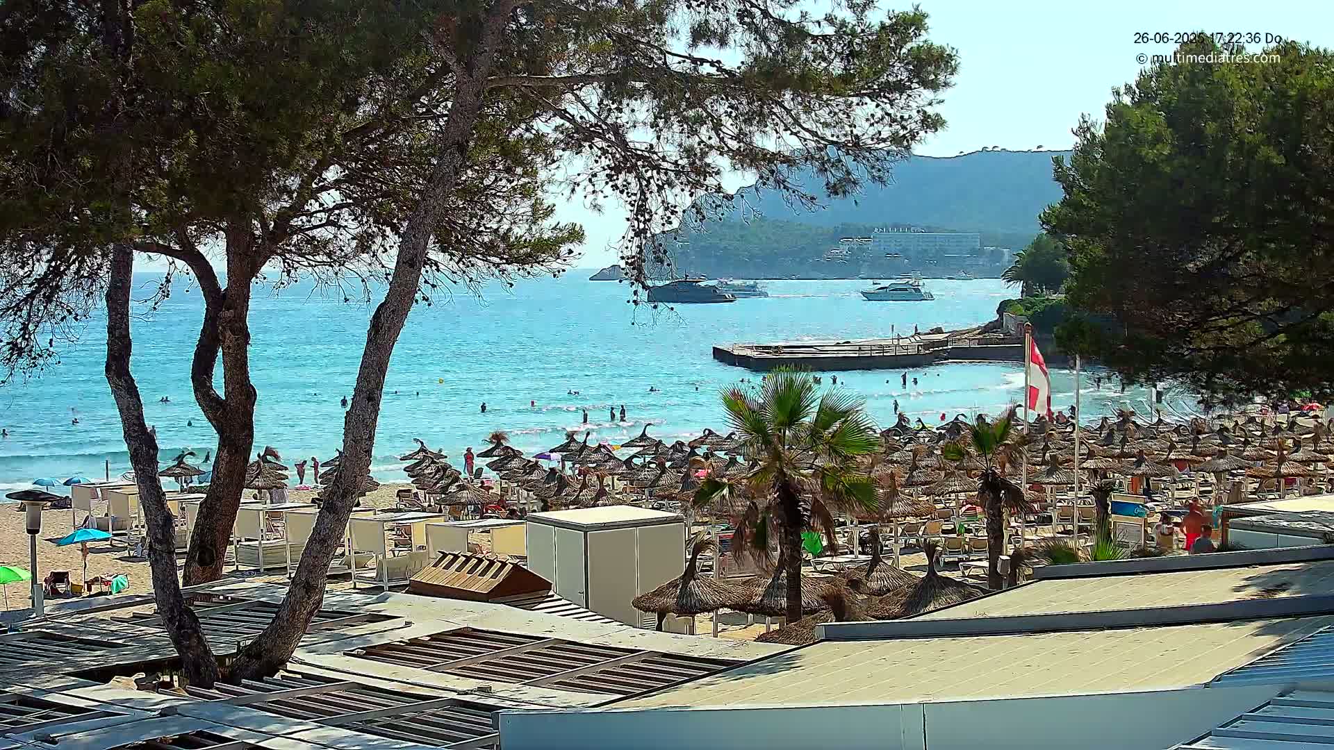 Paguera,  Tora Beach West View Live Cam - Mallorca, Balearic Islands, Spain