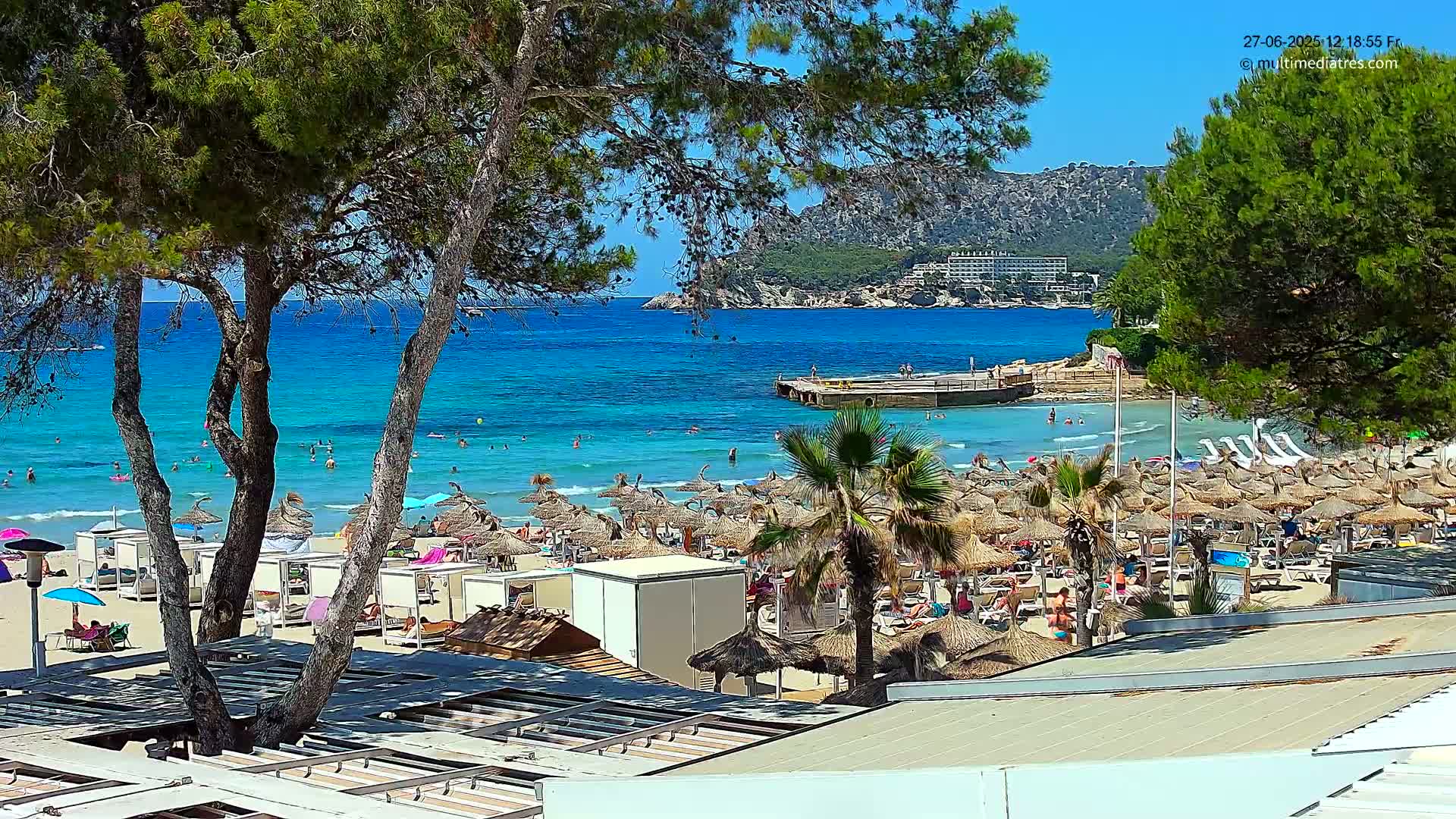 Paguera,  Tora Beach West View Live Cam - Mallorca, Balearic Islands, Spain