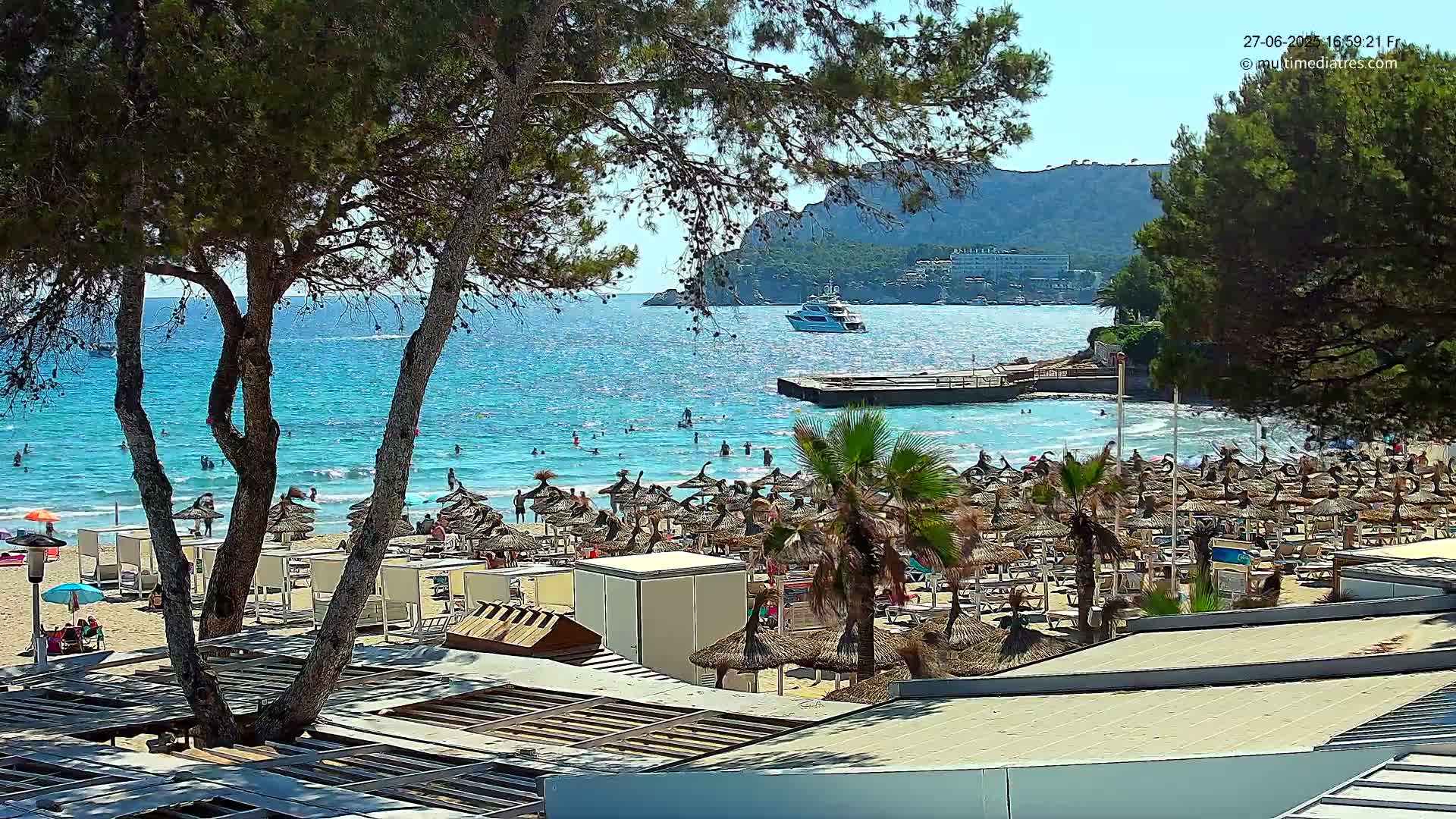 Paguera,  Tora Beach West View Live Cam - Mallorca, Balearic Islands, Spain