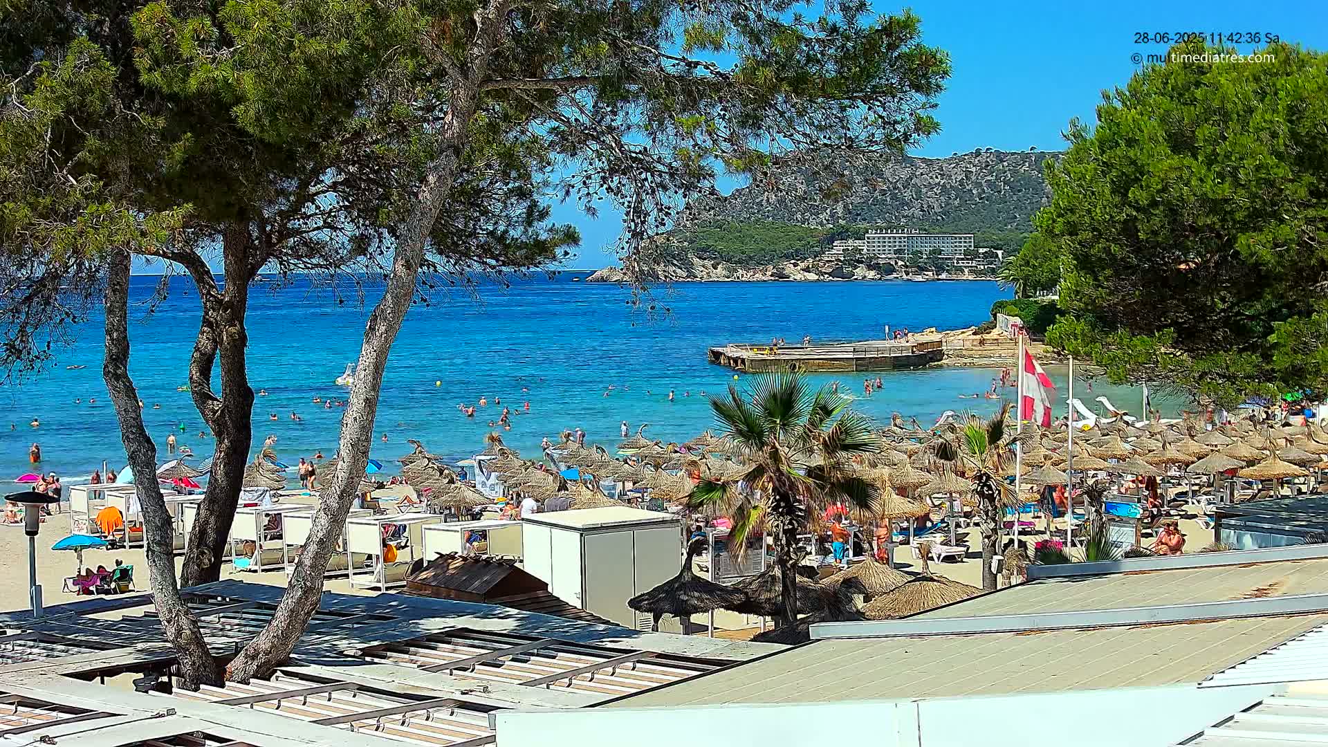 Paguera,  Tora Beach West View Live Cam - Mallorca, Balearic Islands, Spain